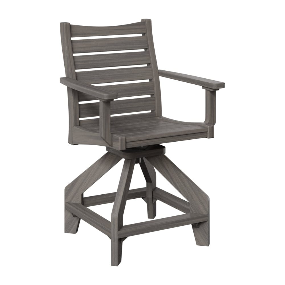 Berlin Gardens Bristol Outdoor Poly Lumber Swivel Counter Chair