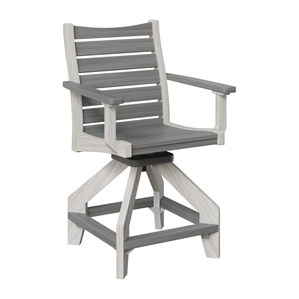 Berlin Gardens Bristol Outdoor Poly Lumber Swivel Counter Chair