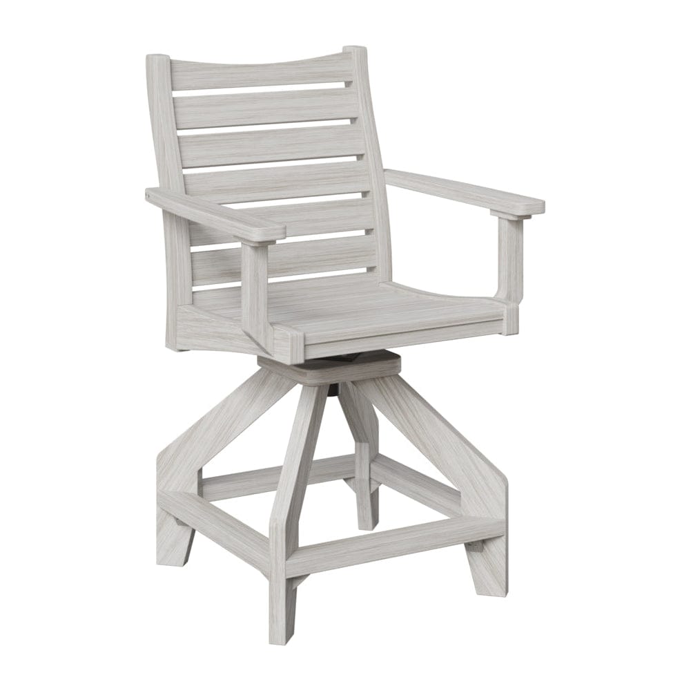 Berlin Gardens Bristol Outdoor Poly Lumber Swivel Counter Chair