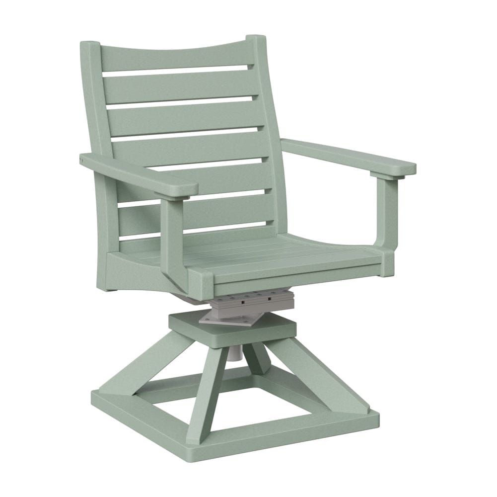 Berlin Gardens Bristol Swivel Rocker Poly Lumber Dining Chair