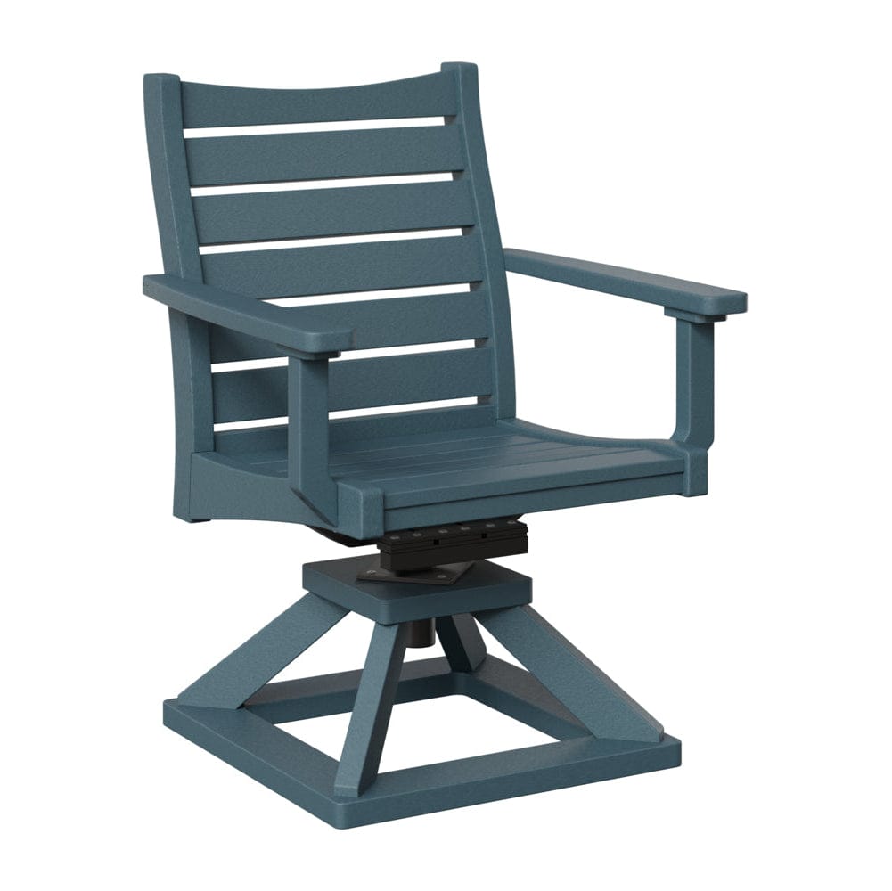 Berlin Gardens Bristol Swivel Rocker Poly Lumber Dining Chair