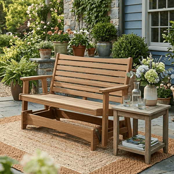 Berlin Gardens Bristol Poly Lumber Double Glider