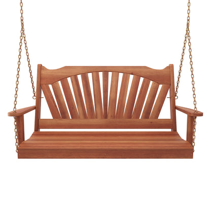 Keystone Amish Co. 4 Foot Sunburst Red Cedar Porch Swing Without Cupholders