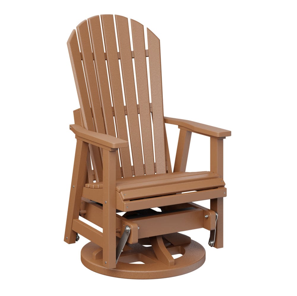 Berlin Gardens Comfo Back Poly Lumber Swivel Glider