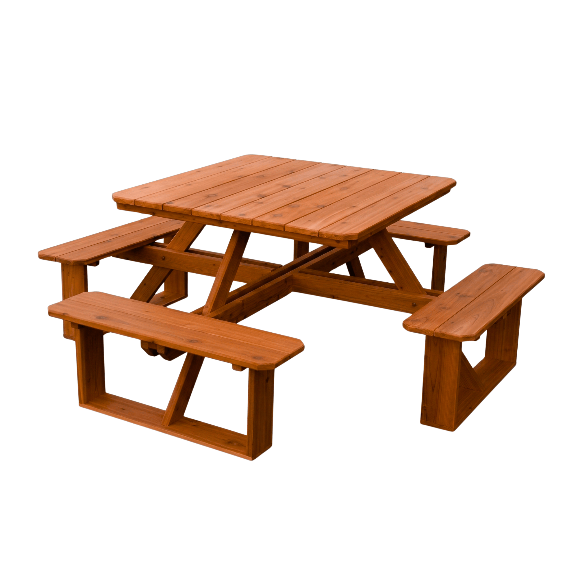 Keystone Amish Co. Red Cedar 44" Square Walk-In Outdoor Table