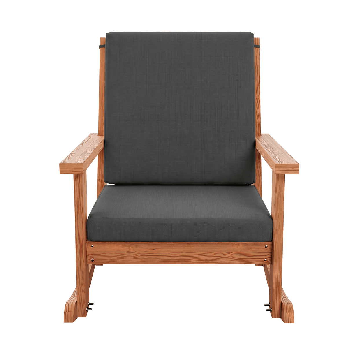 Amish Casual Deep Seated Outdoor Rocking Chair with Cushion