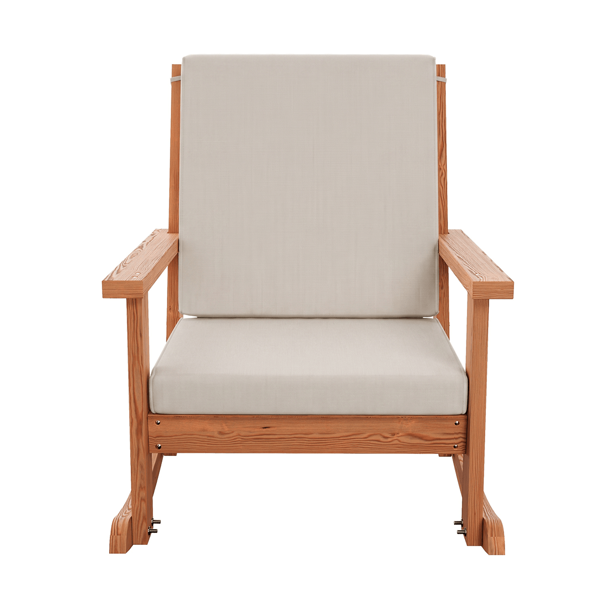Amish Casual Deep Seated Outdoor Rocking Chair with Cushion