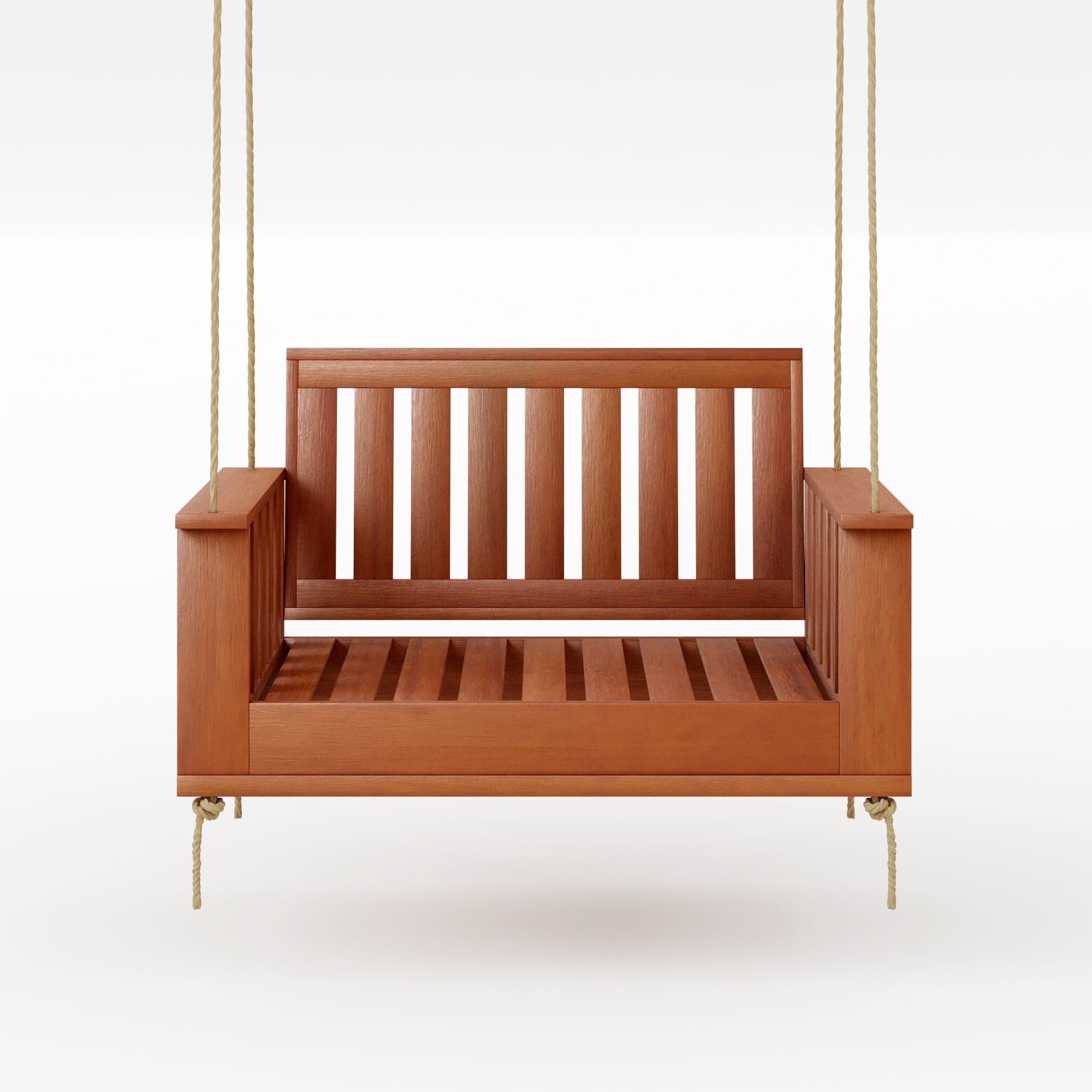 Amish Casual Rockford Daybed Swing Package with Included Cushions, Lounge, Cedar Stain