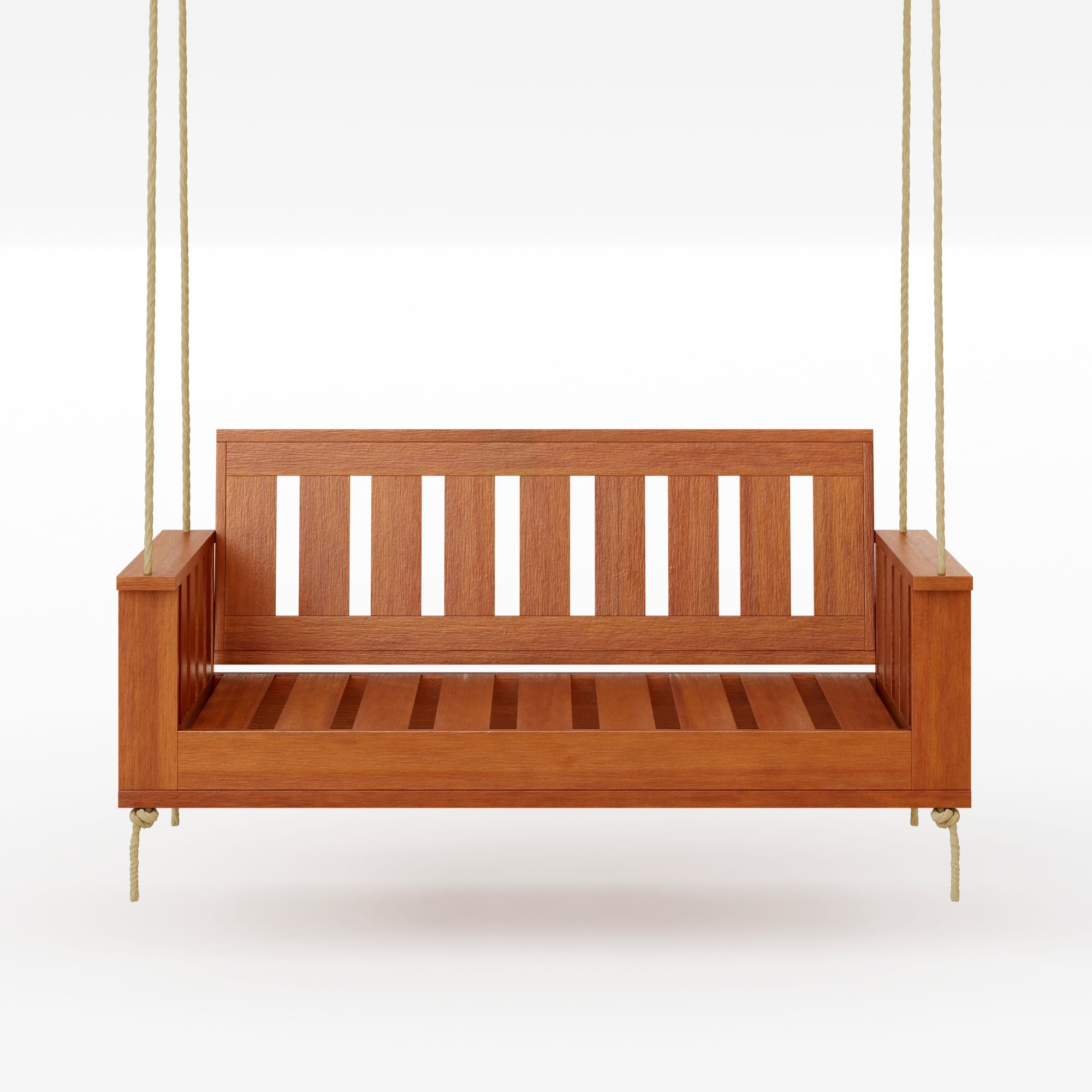 Amish Casual Rockford Daybed Swing Package with Included Cushions, Sofa, Cedar Stain