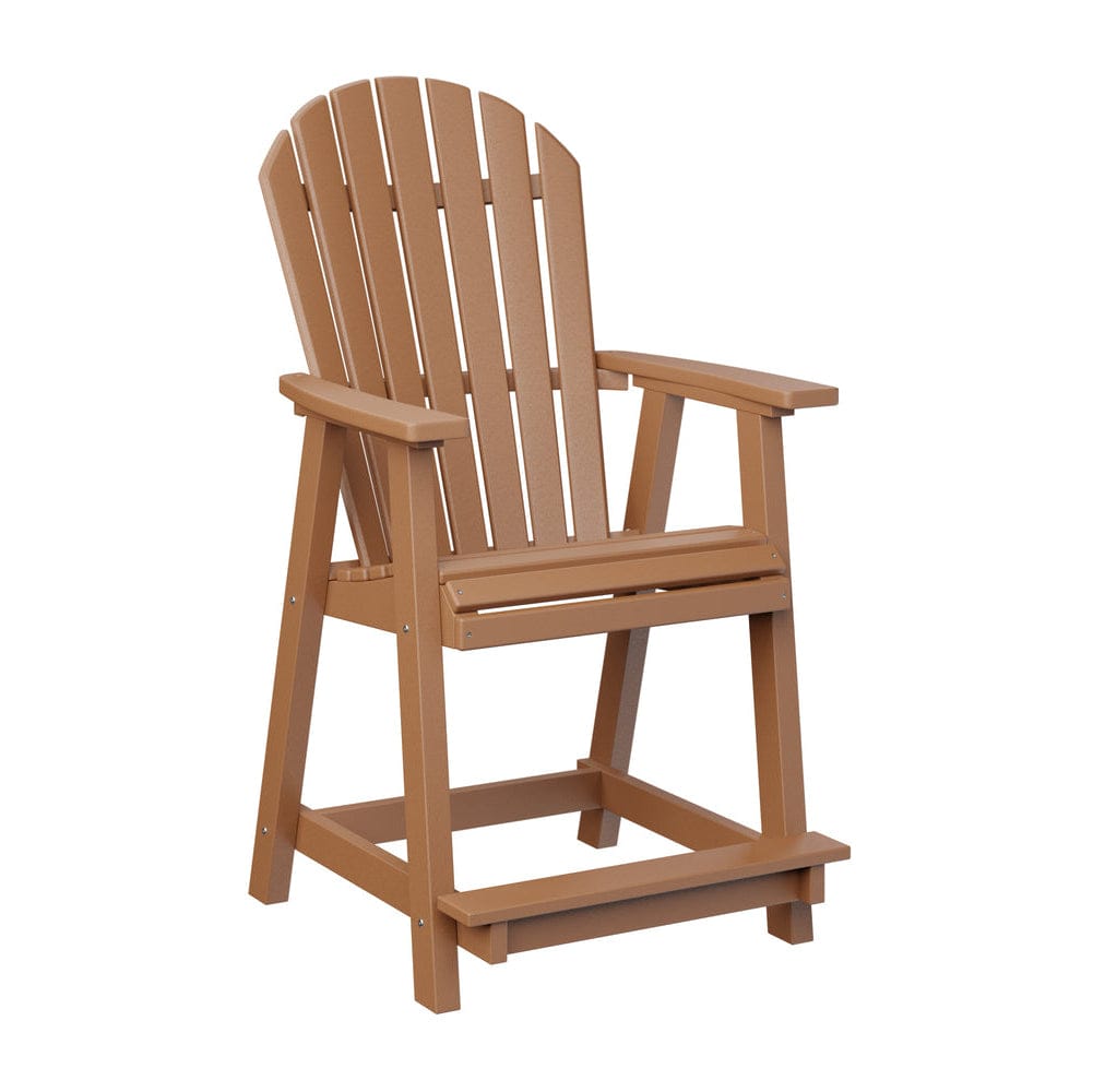 Berlin Gardens Comfo Back Poly Lumber Counter Chair