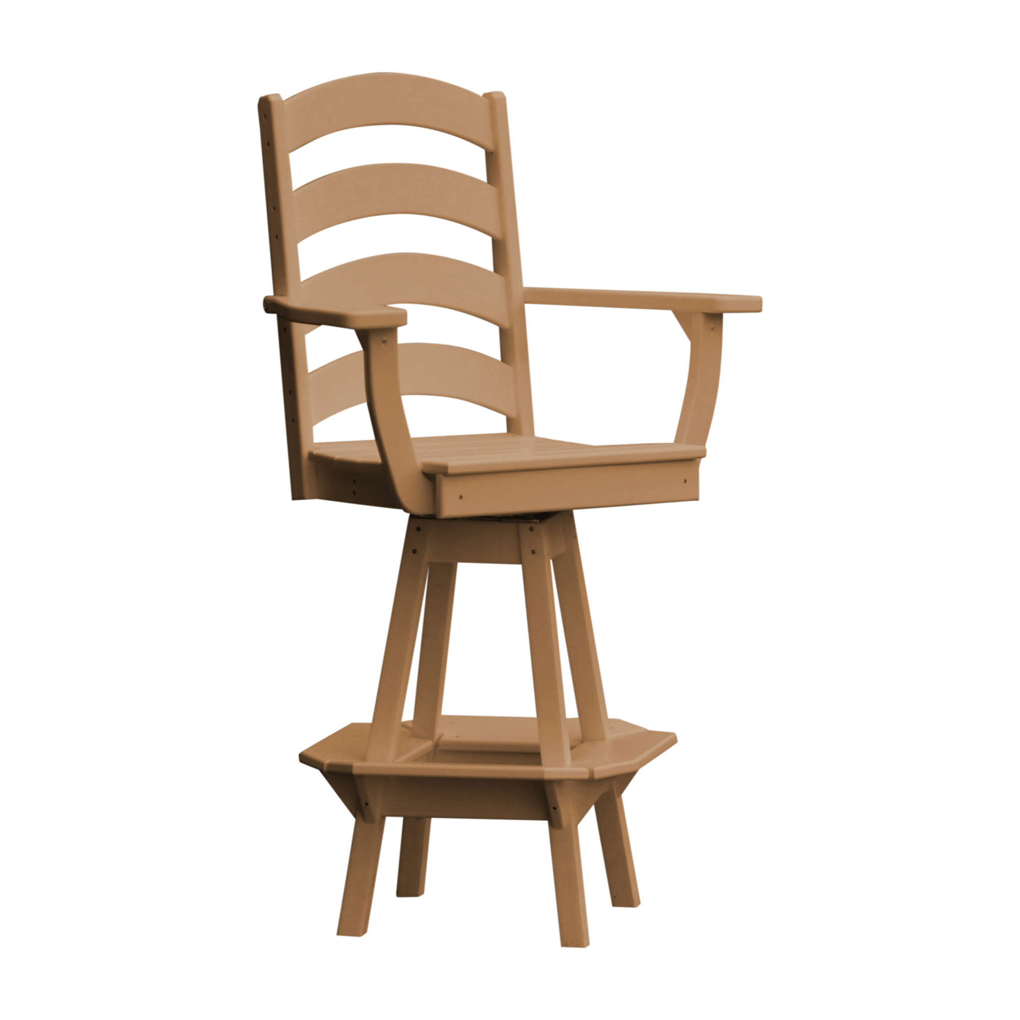 Keystone Amish Co. Josie Poly Composite Swivel Bar Chair