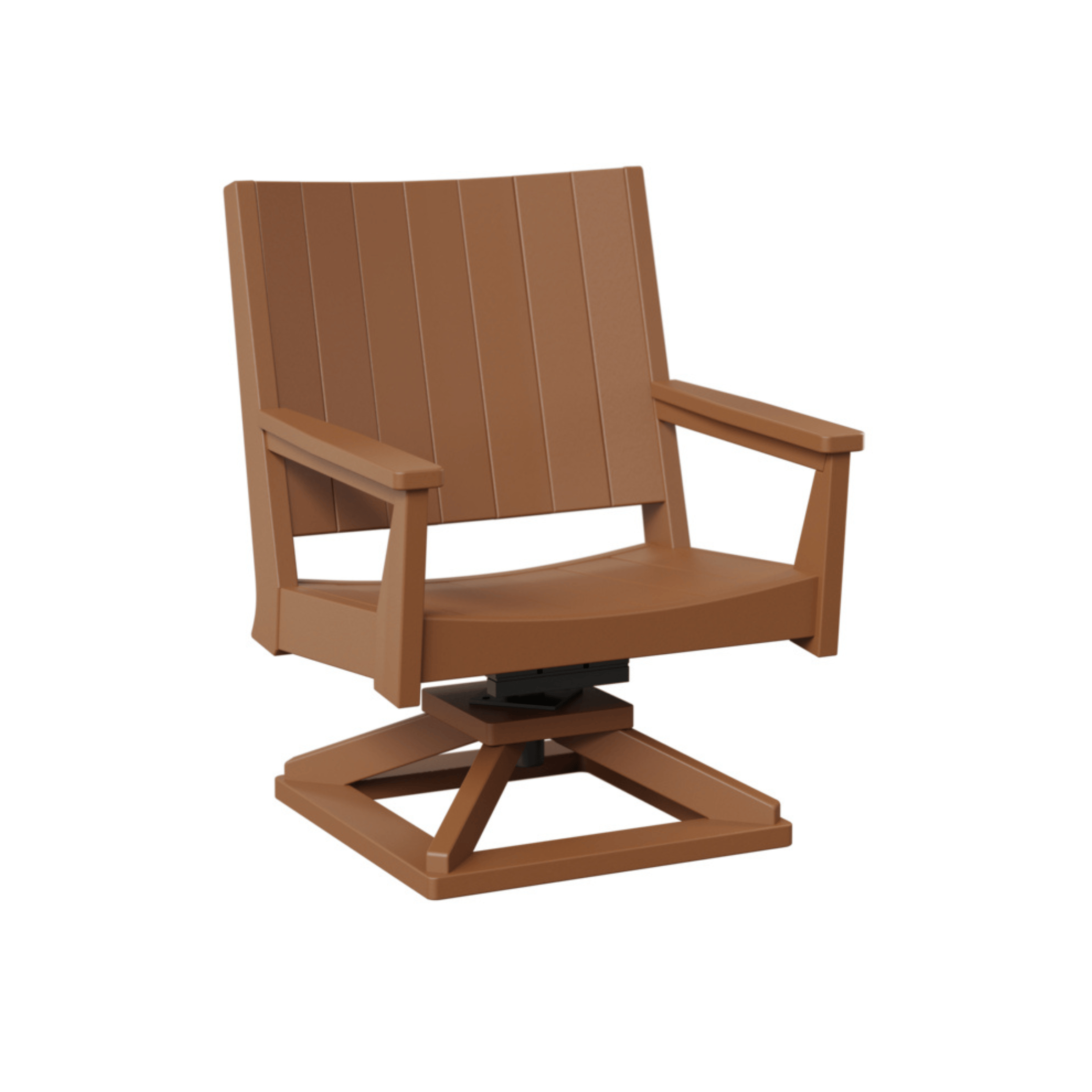Berlin Gardens Mayhew Chat Poly Lumber Swivel Rocker