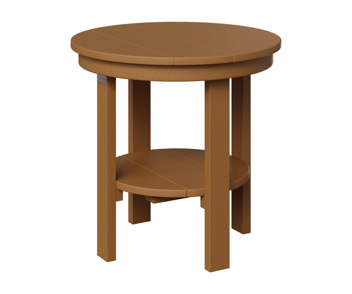Berlin Gardens Poly Lumber Round End Dining Table