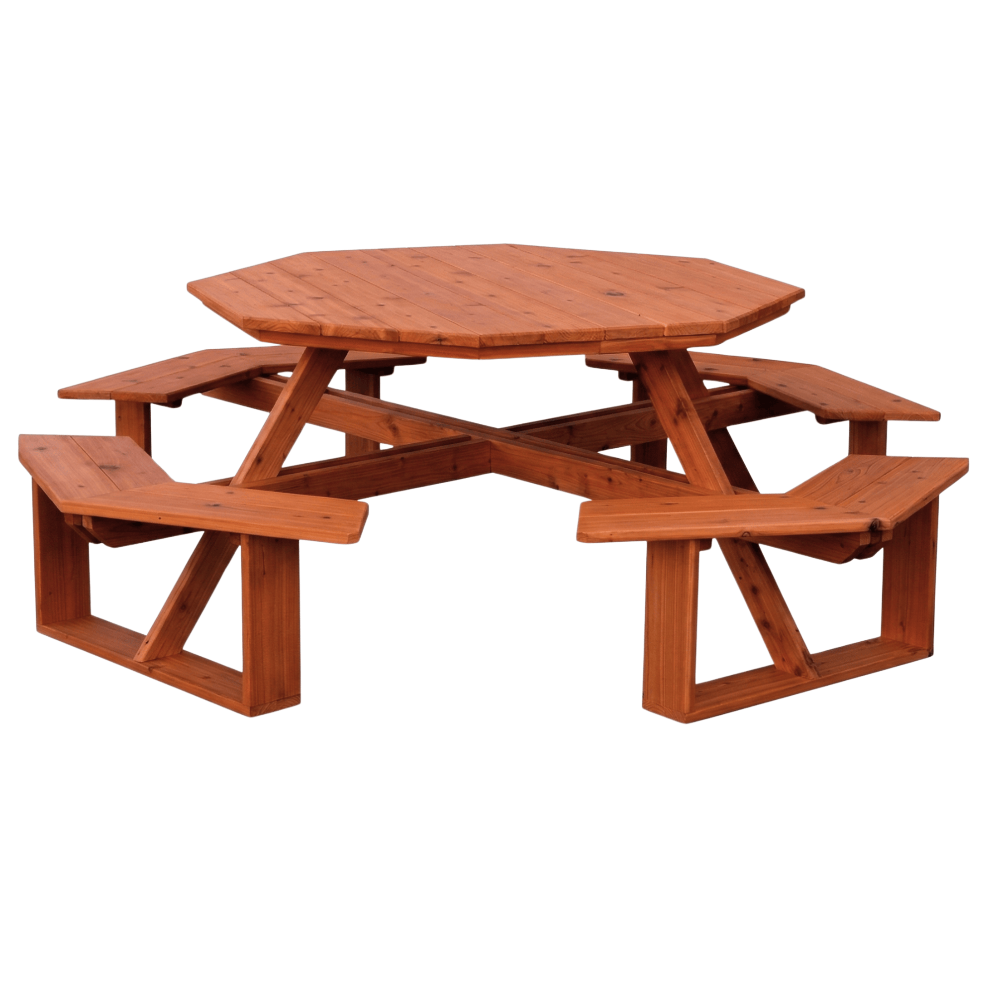 Keystone Amish Co. Red Cedar 54" Octagon Walk-In Outdoor Table