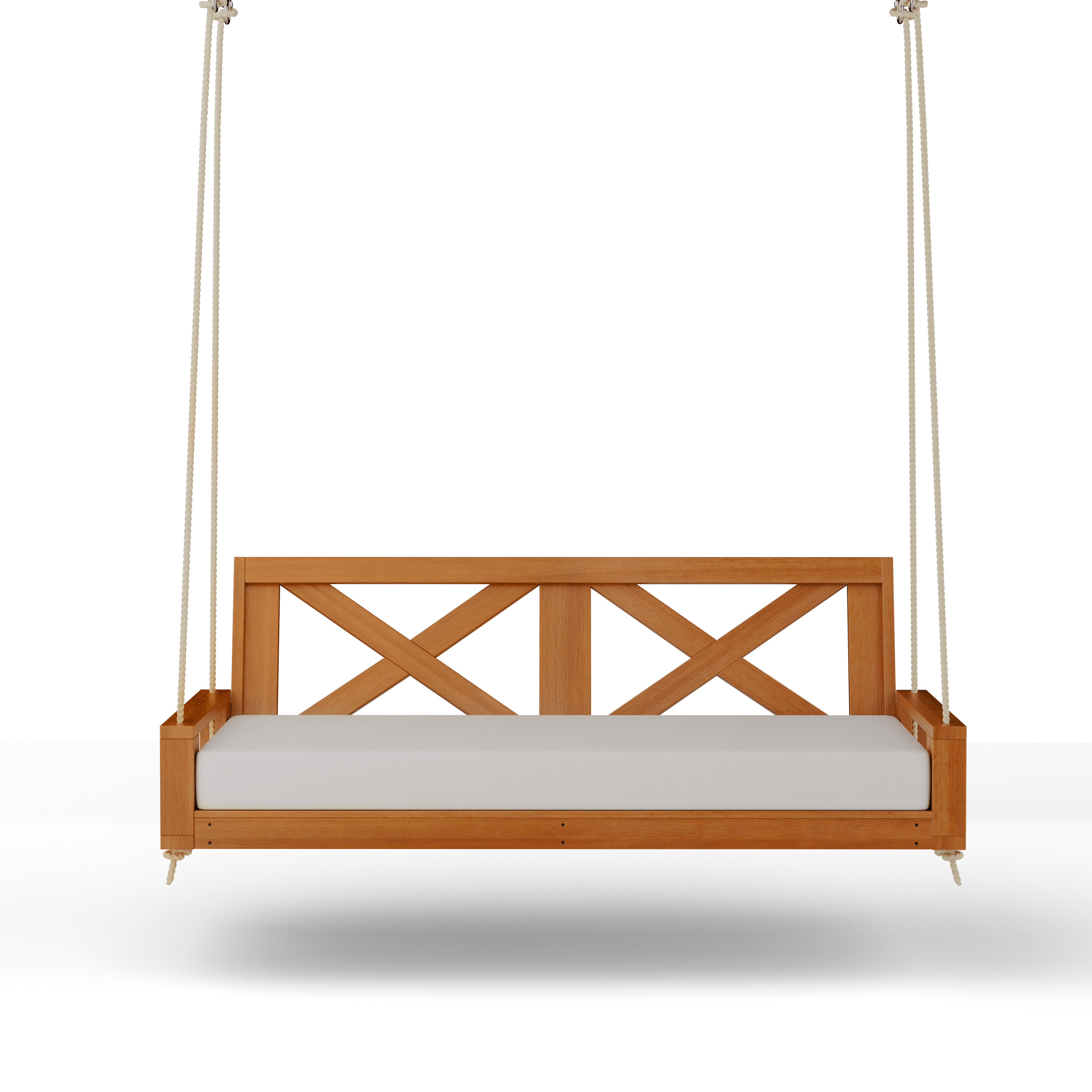 Amish Casual Malvern Porch Swing Bed, 4 Ft Cedar with Clearcoat