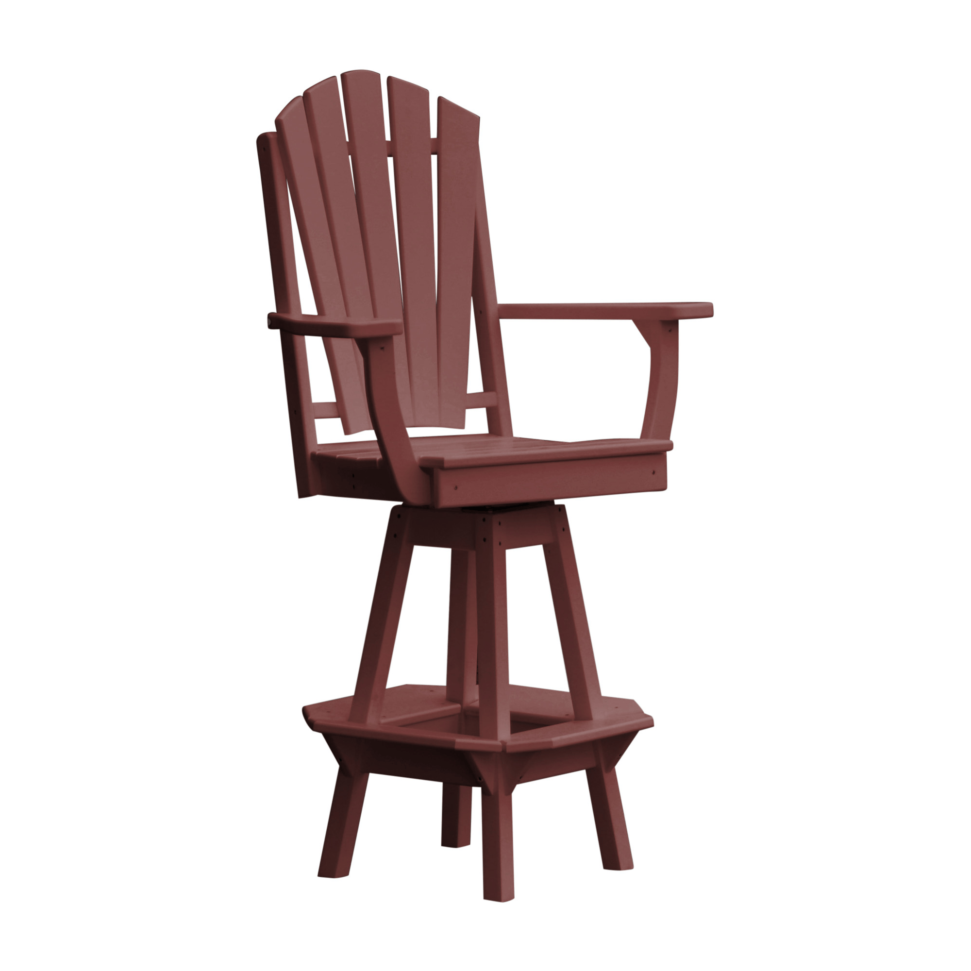 Keystone Amish Co. Sunburst Poly Composite Swivel Bar Chair