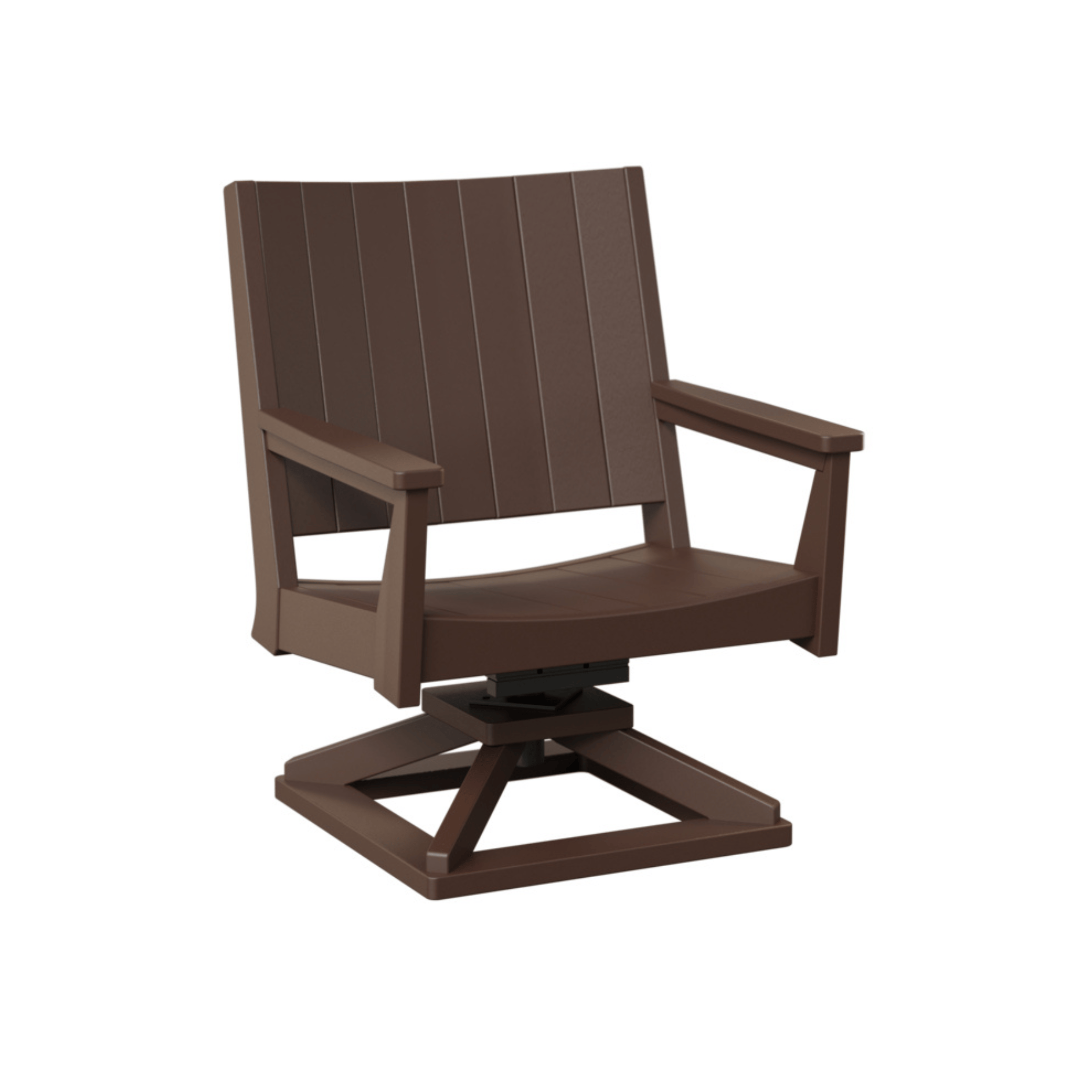 Berlin Gardens Mayhew Chat Poly Lumber Swivel Rocker