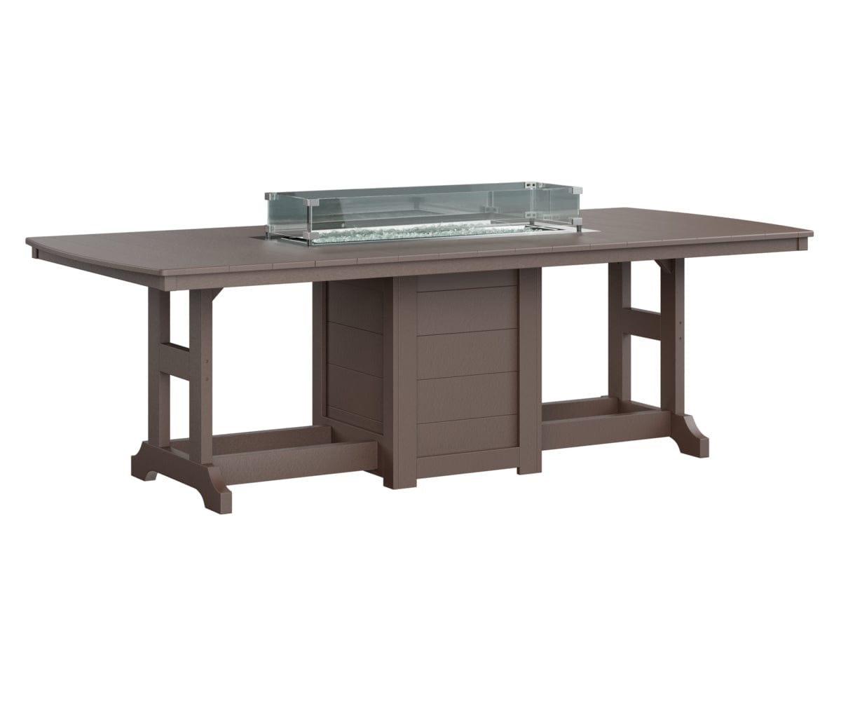 Berlin Gardens Garden Classic Fire Pit Poly Lumber Dining Table