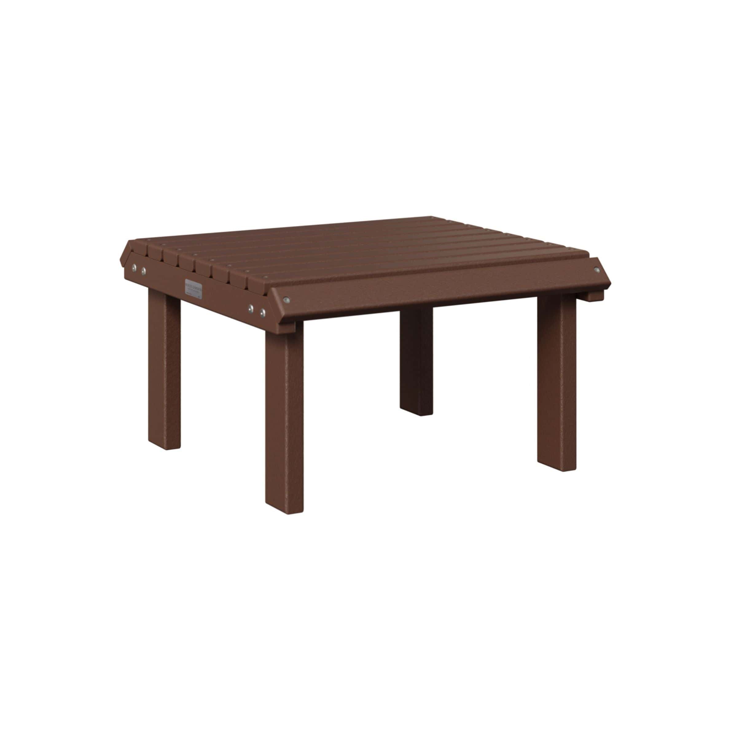 Berlin Gardens Poly Lumber Stationary Footstool