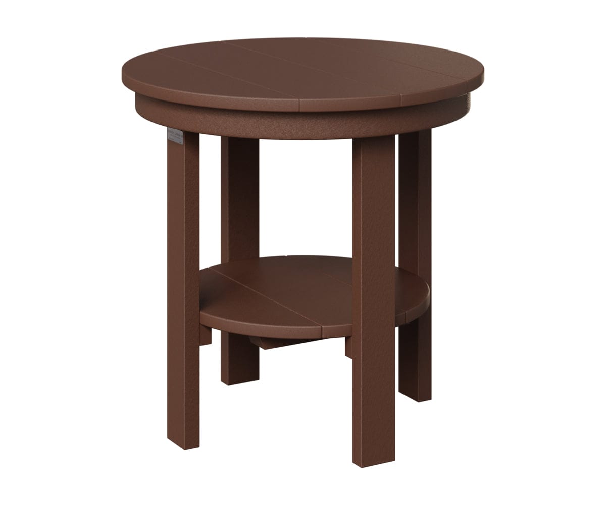Berlin Gardens Poly Lumber Round End Dining Table