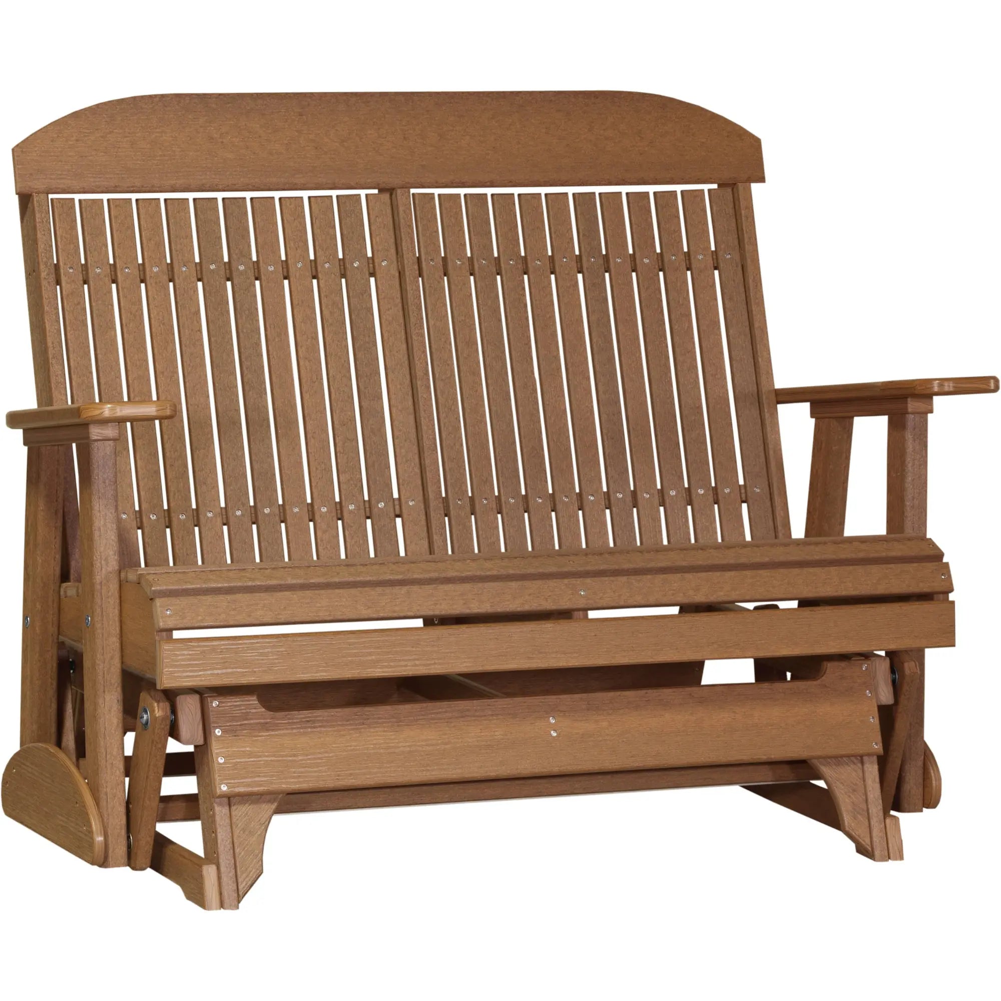 LuxCraft Classic Highback 4-Foot Poly Composite Patio Glider