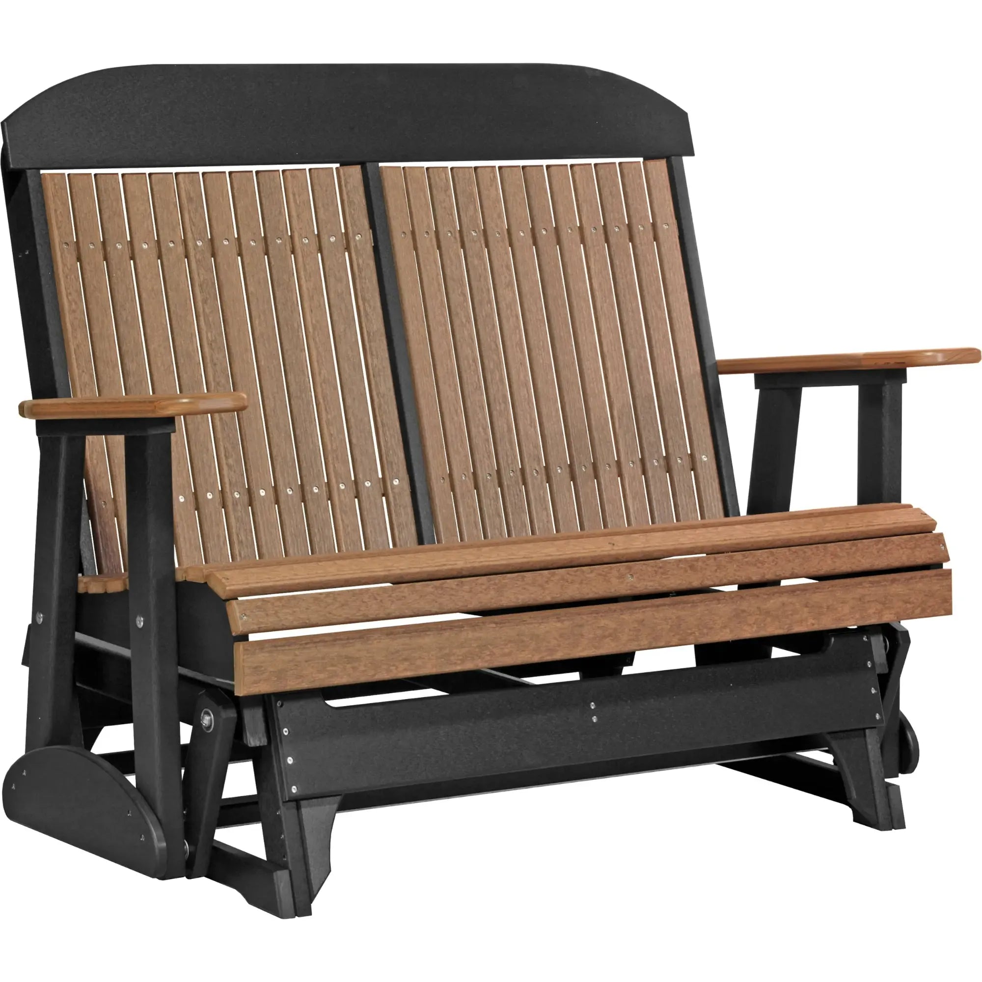 LuxCraft Classic Highback 4-Foot Poly Composite Patio Glider