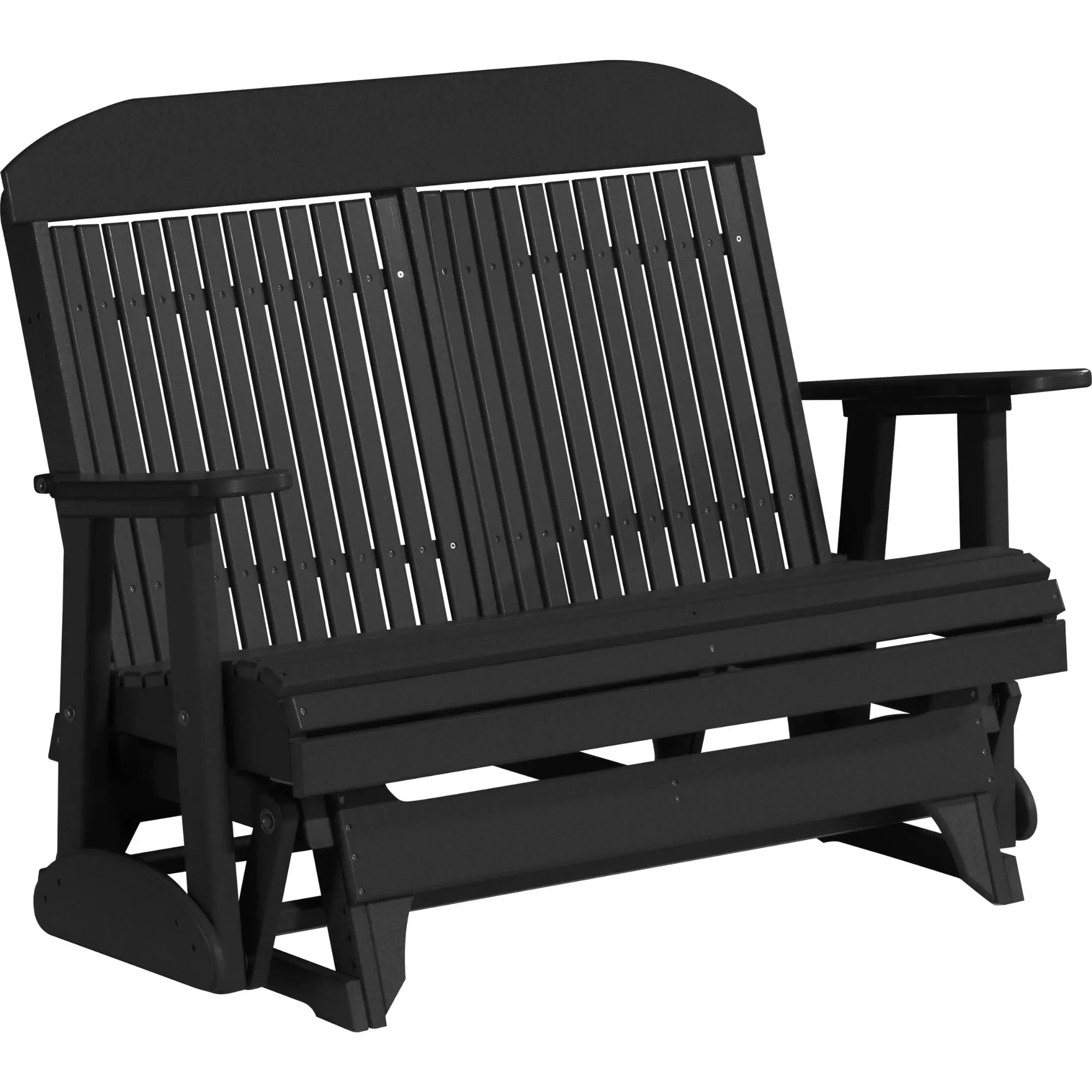 LuxCraft Classic Highback 4-Foot Poly Composite Patio Glider