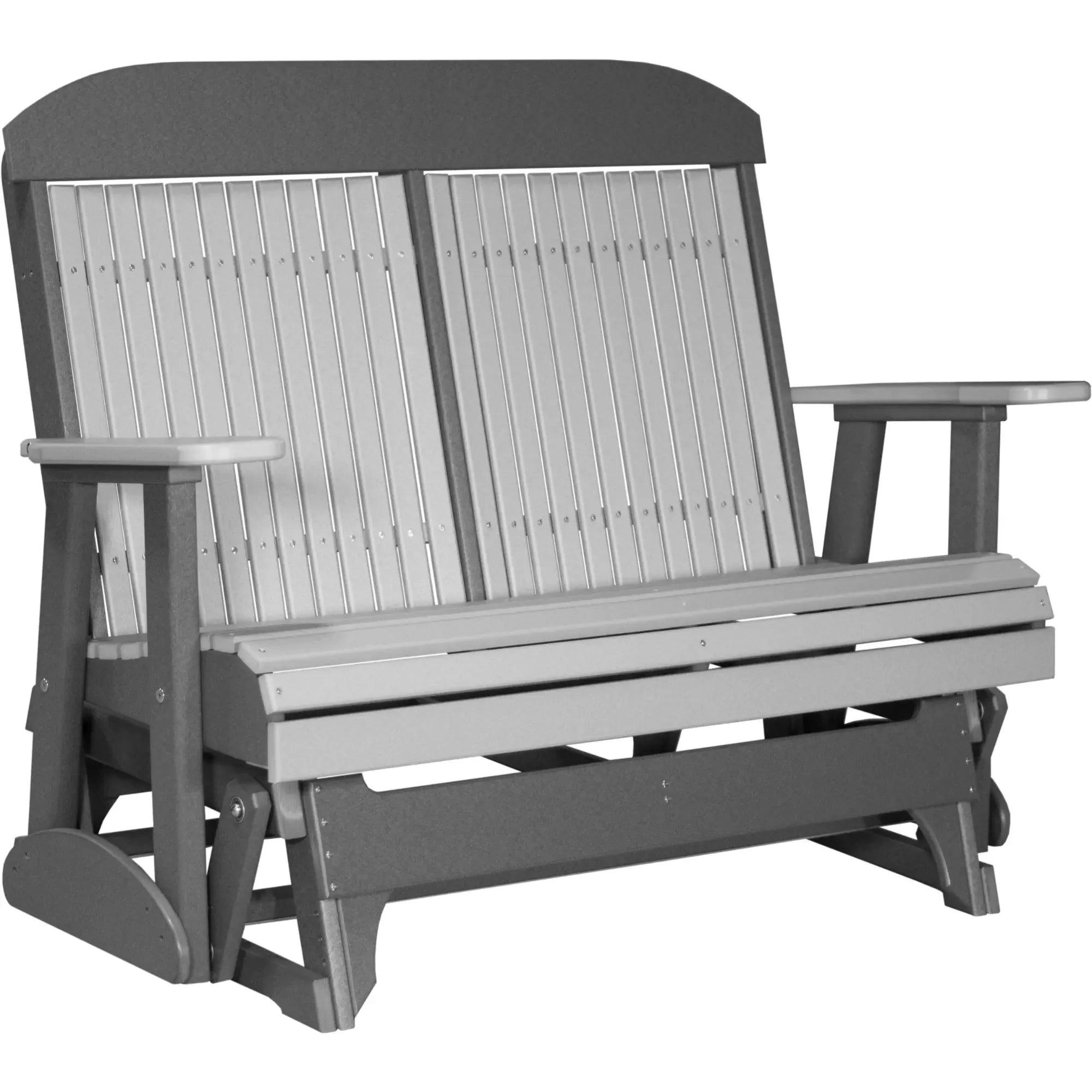 LuxCraft Classic Highback 4-Foot Poly Composite Patio Glider