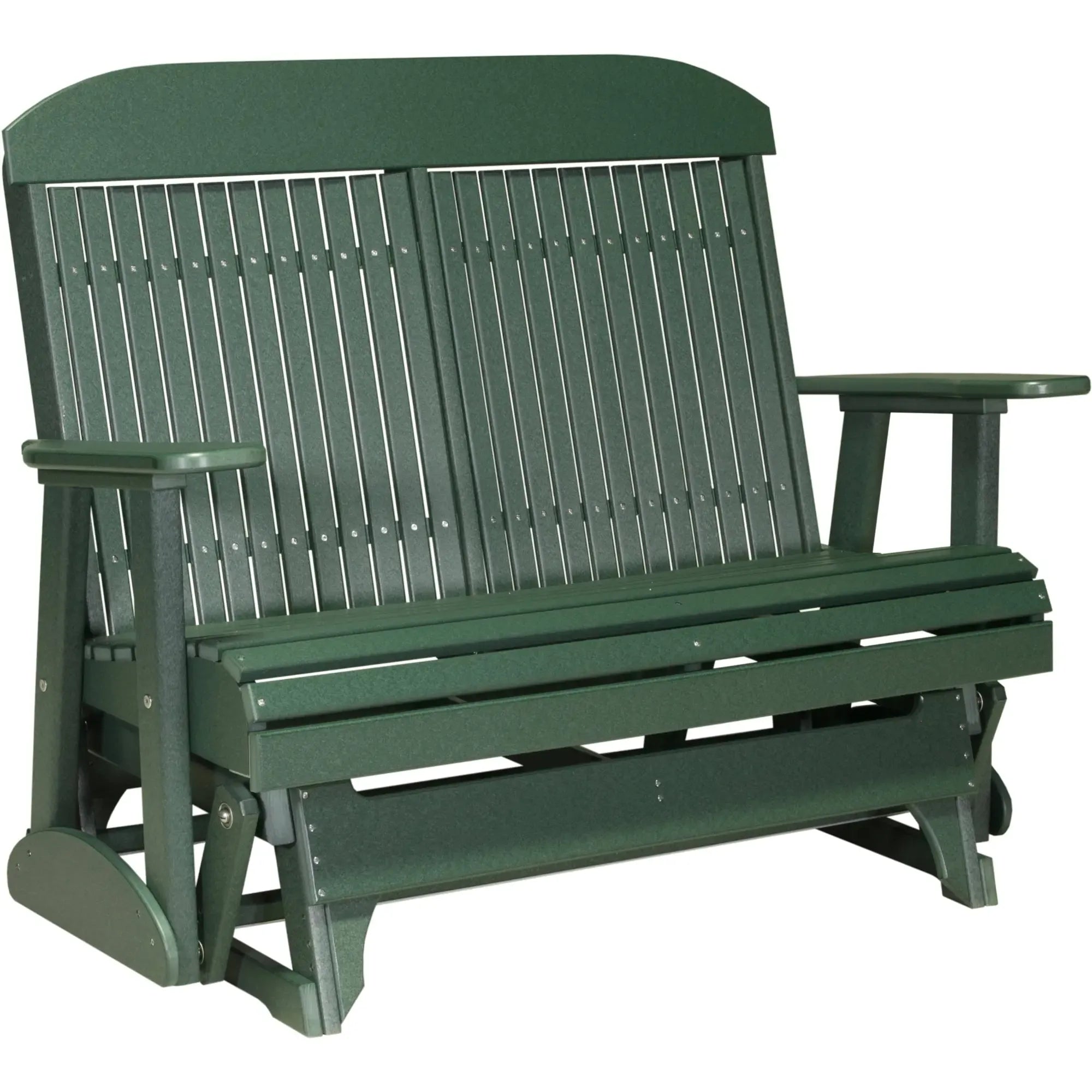 LuxCraft Classic Highback 4-Foot Poly Composite Patio Glider