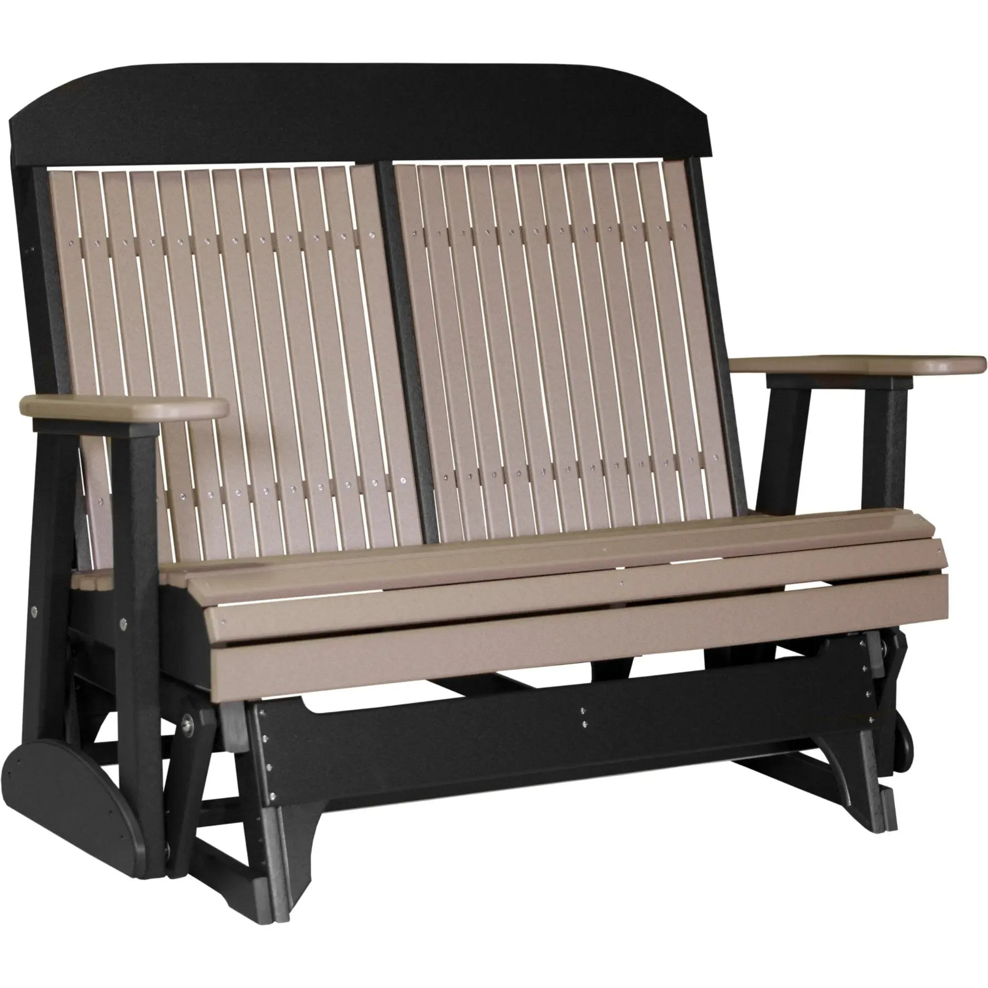 LuxCraft Classic Highback 4-Foot Poly Composite Patio Glider