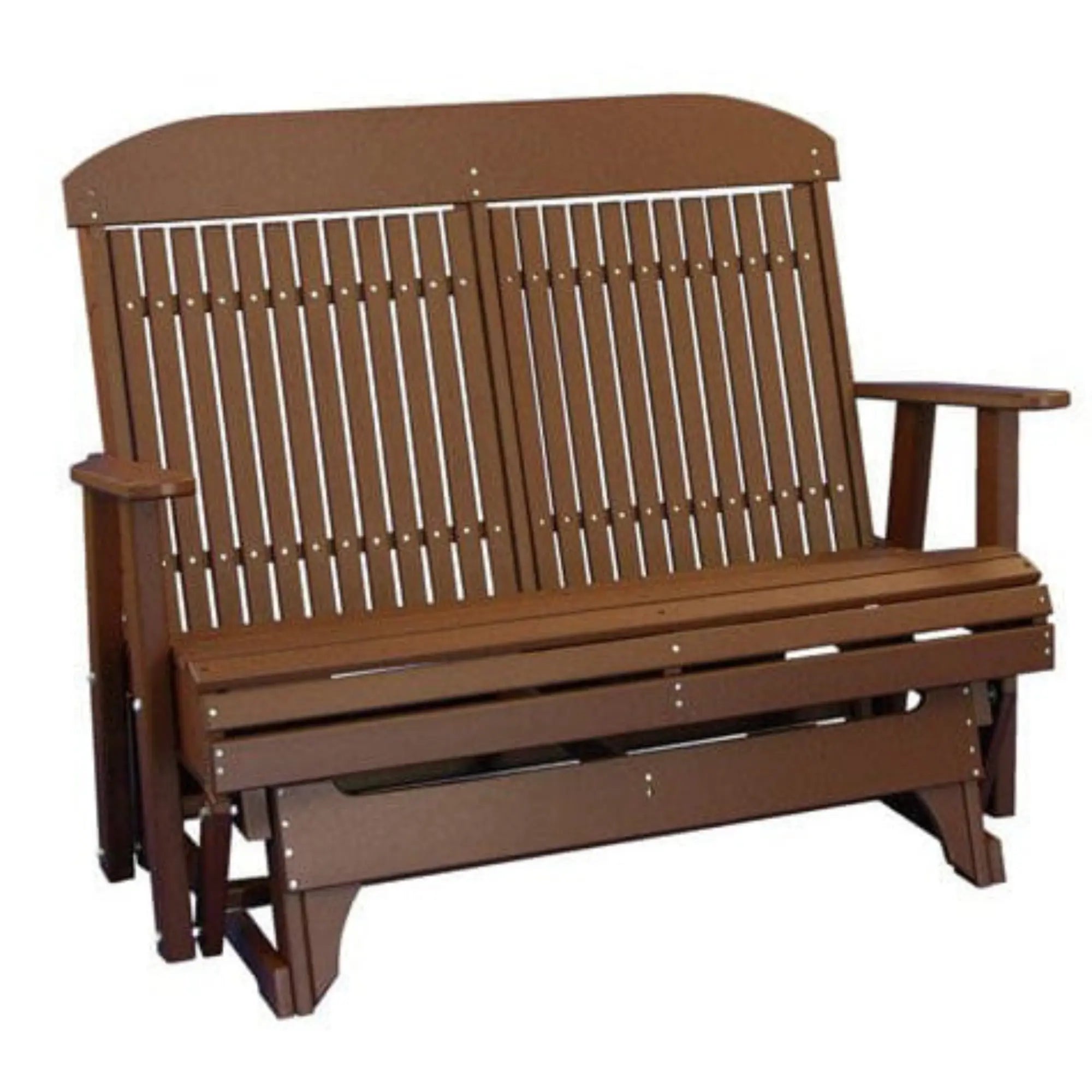 LuxCraft Classic Highback 4-Foot Poly Composite Patio Glider