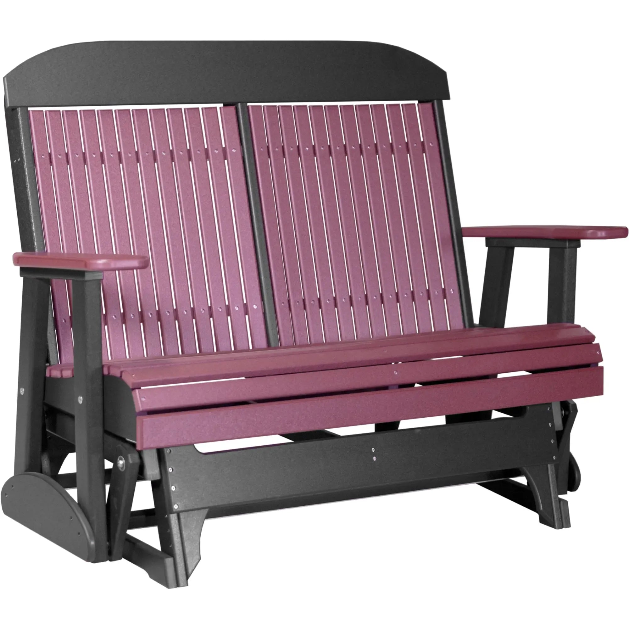 LuxCraft Classic Highback 4-Foot Poly Composite Patio Glider