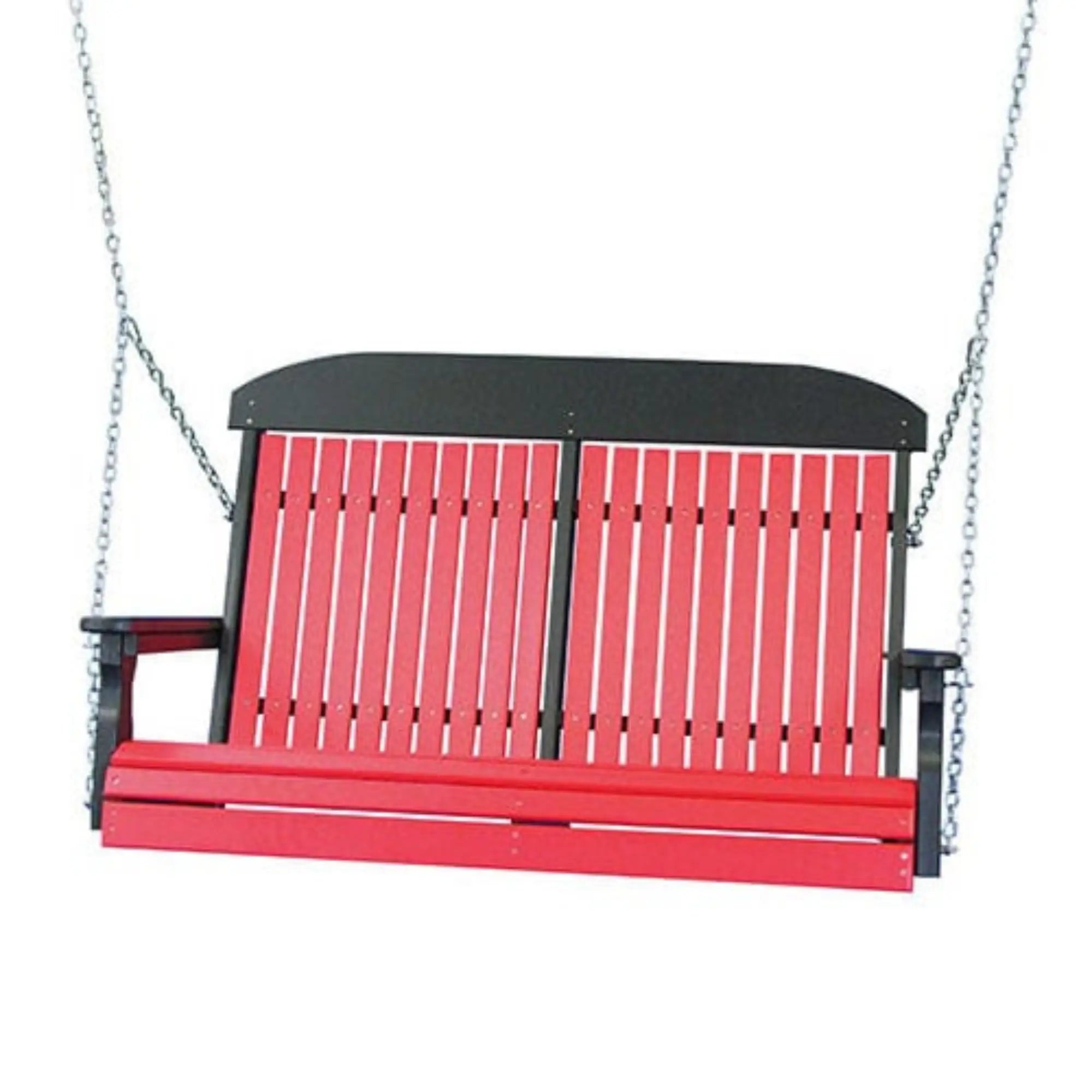 LuxCraft Classic Highback 4-Foot Poly Composite Porch Swing