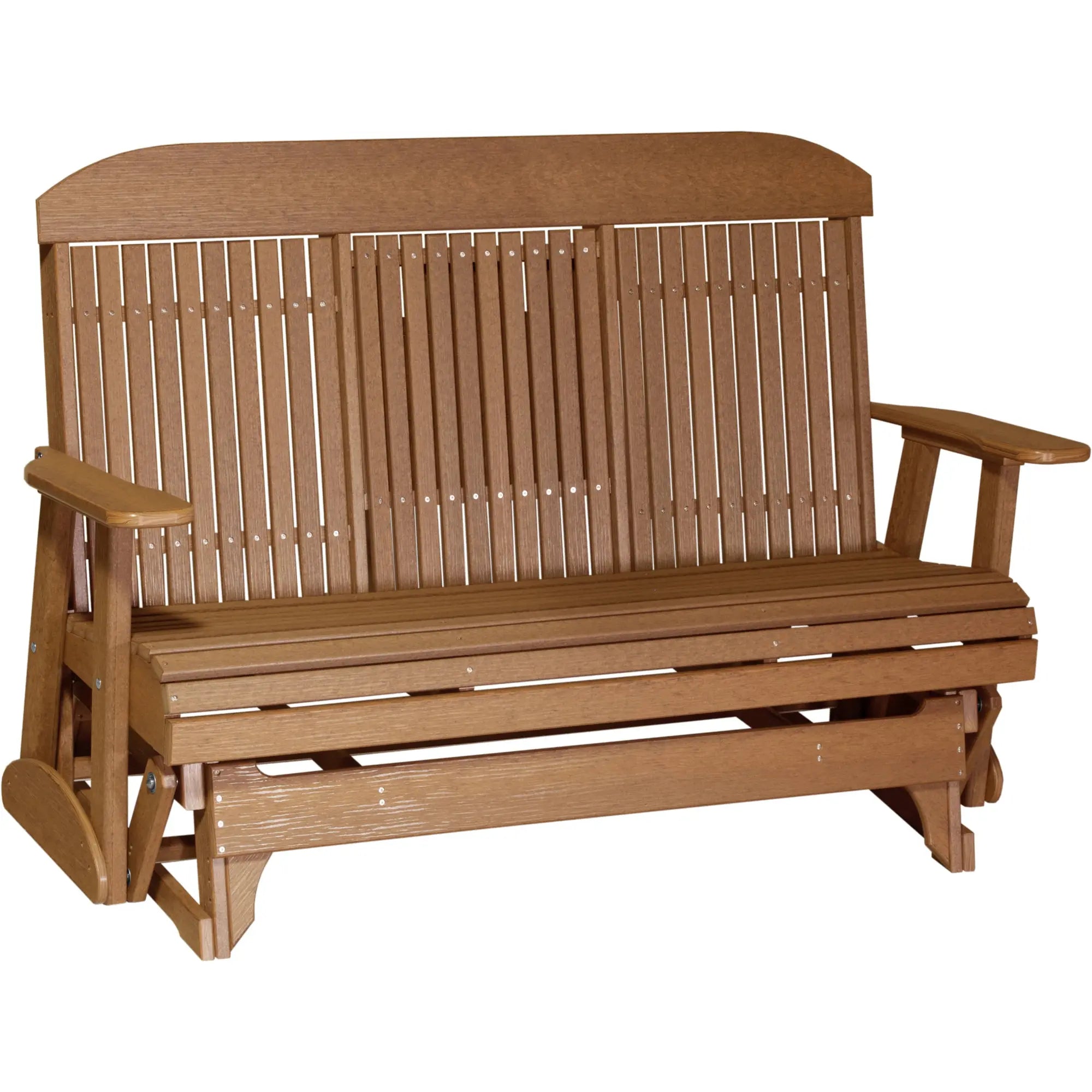 LuxCraft Classic Highback Console 5-Foot Poly Composite Patio Glider