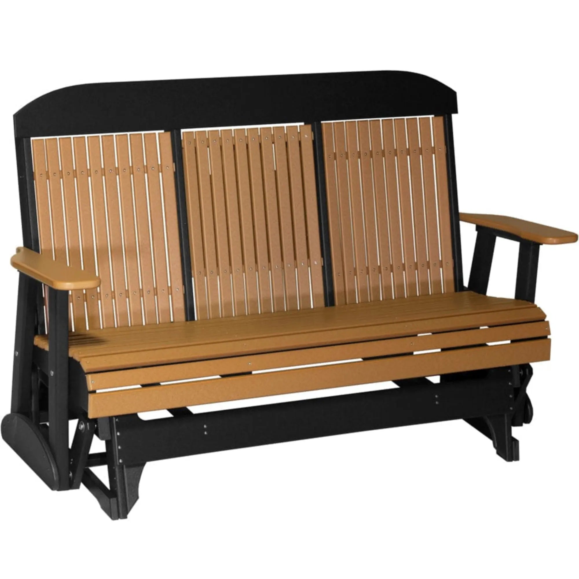 LuxCraft Classic Highback Console 5-Foot Poly Composite Patio Glider