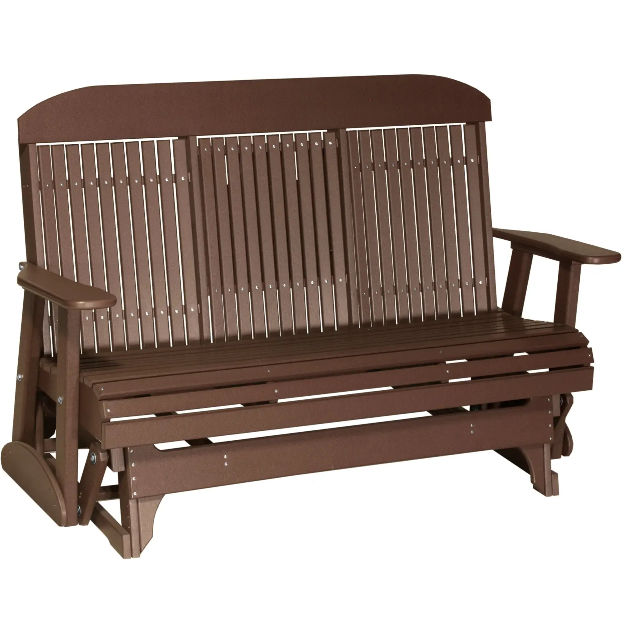 LuxCraft Classic Highback Console 5-Foot Poly Composite Patio Glider