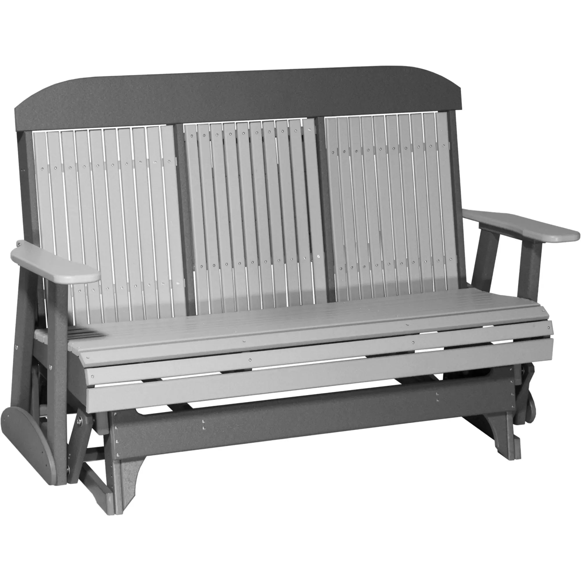 LuxCraft Classic Highback Console 5-Foot Poly Composite Patio Glider