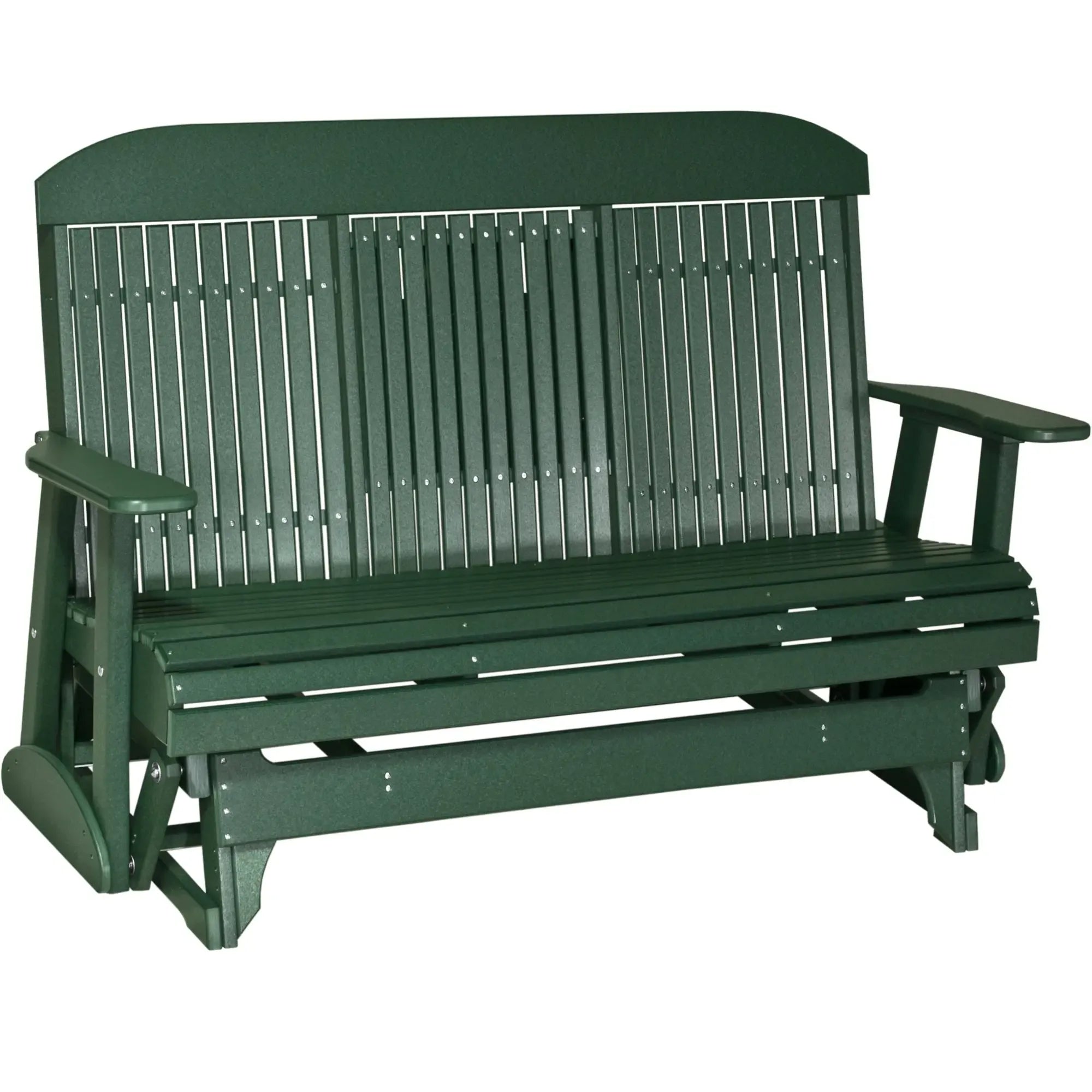 LuxCraft Classic Highback Console 5-Foot Poly Composite Patio Glider