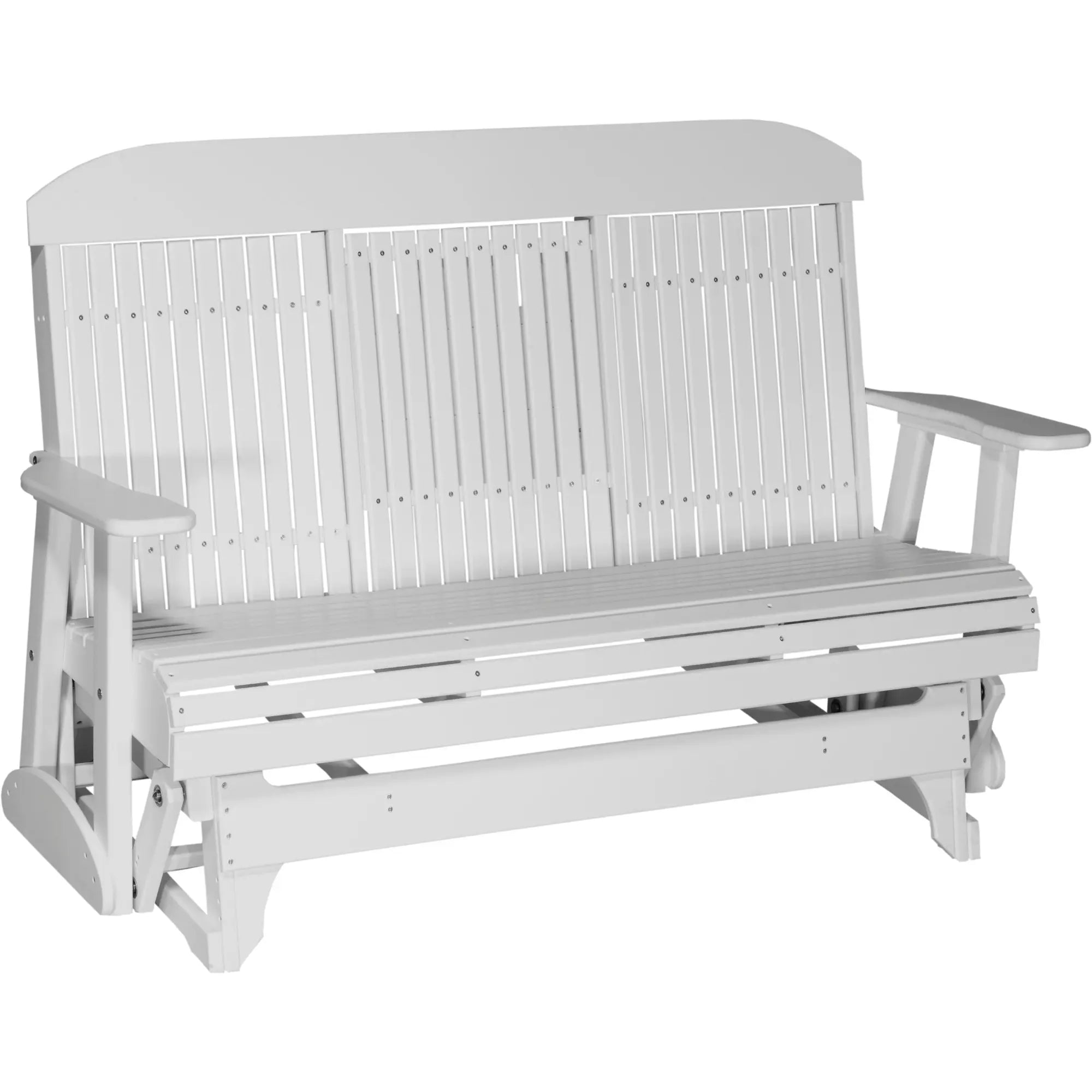 LuxCraft Classic Highback Console 5-Foot Poly Composite Patio Glider