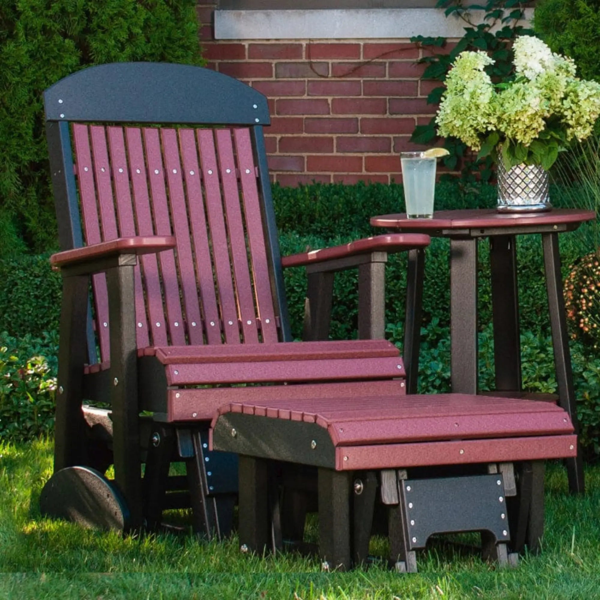 LuxCraft Classic Highback Poly Composite Glider Chair