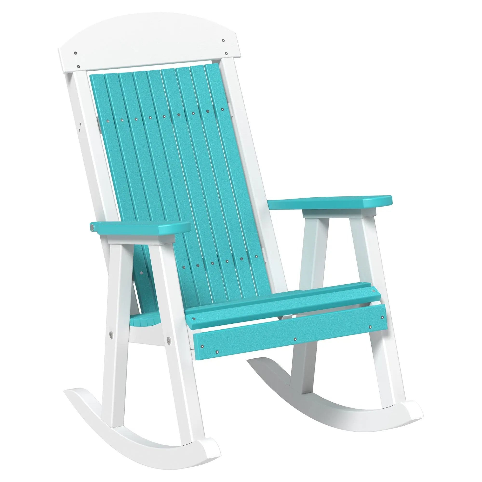 LuxCraft Classic Traditional Recycled Plastic Rocking Chair