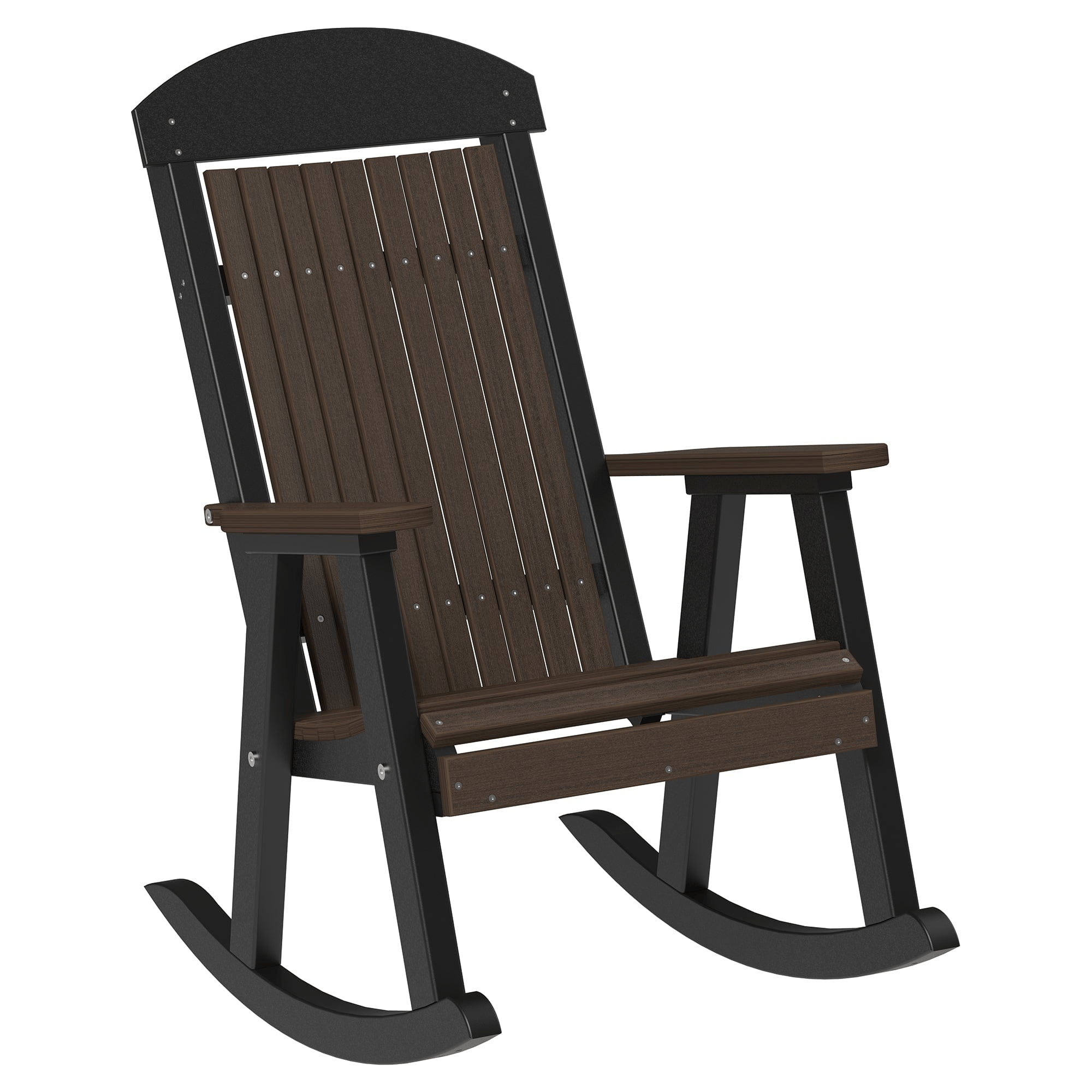 LuxCraft Classic Traditional Recycled Plastic Rocking Chair