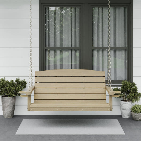 SimplyPoly Amish Made Classic Recycled Plastic Porch Swing