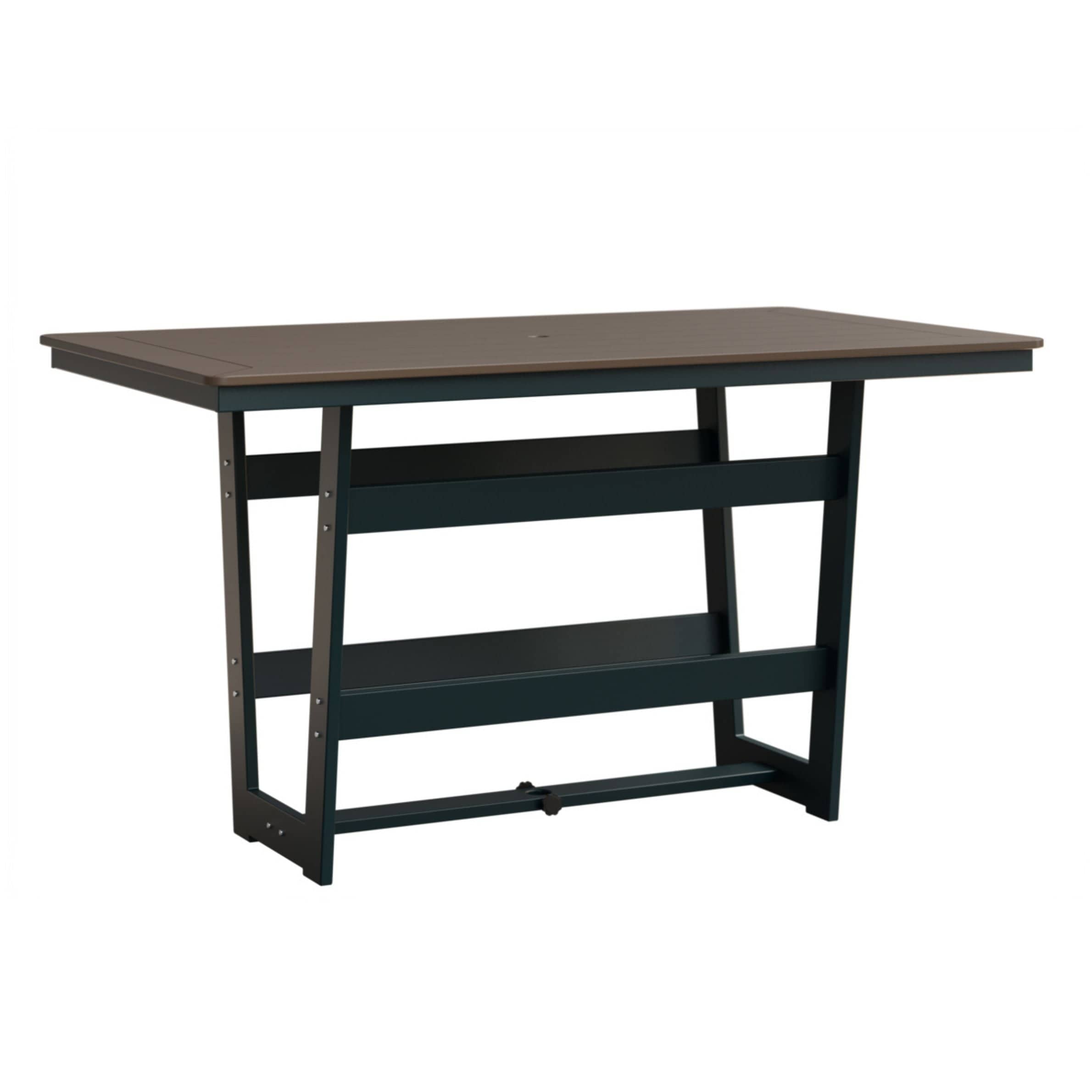 Berlin Gardens Hudson 70" Outdoor Poly Lumber Rectangular Bar Table