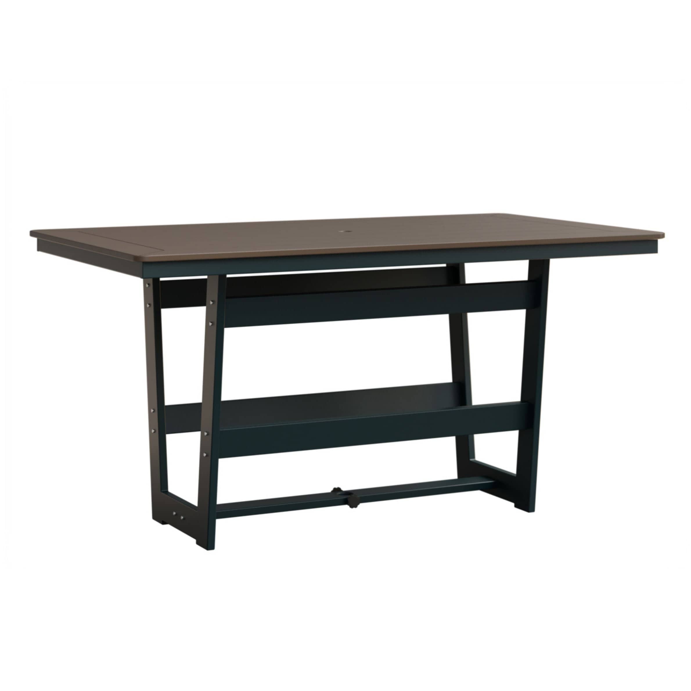 Berlin Gardens Hudson 70" Outdoor Poly Lumber Rectangular Counter Height Table