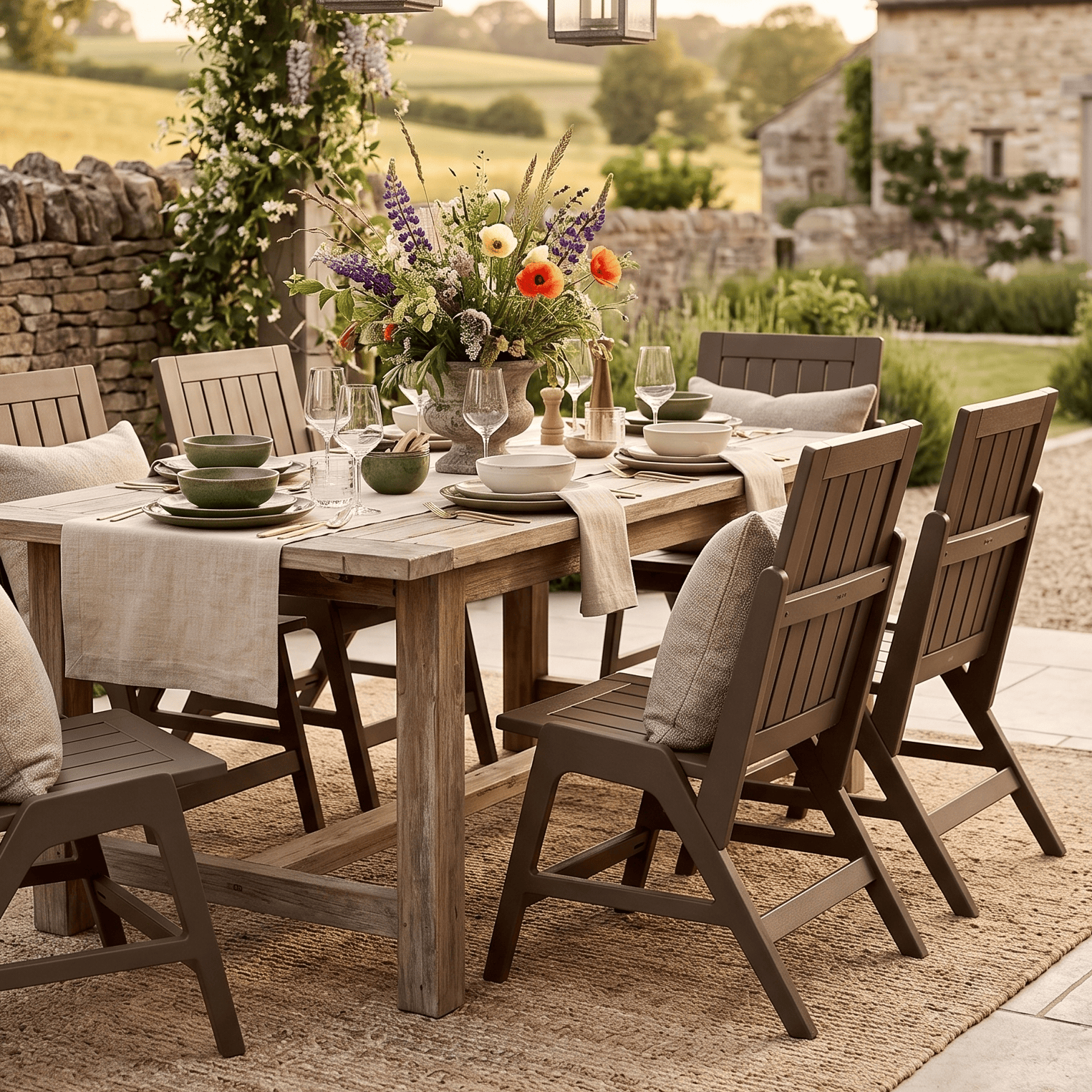 Berlin Gardens Kinsley Outdoor Poly Lumber Dining Side Chair