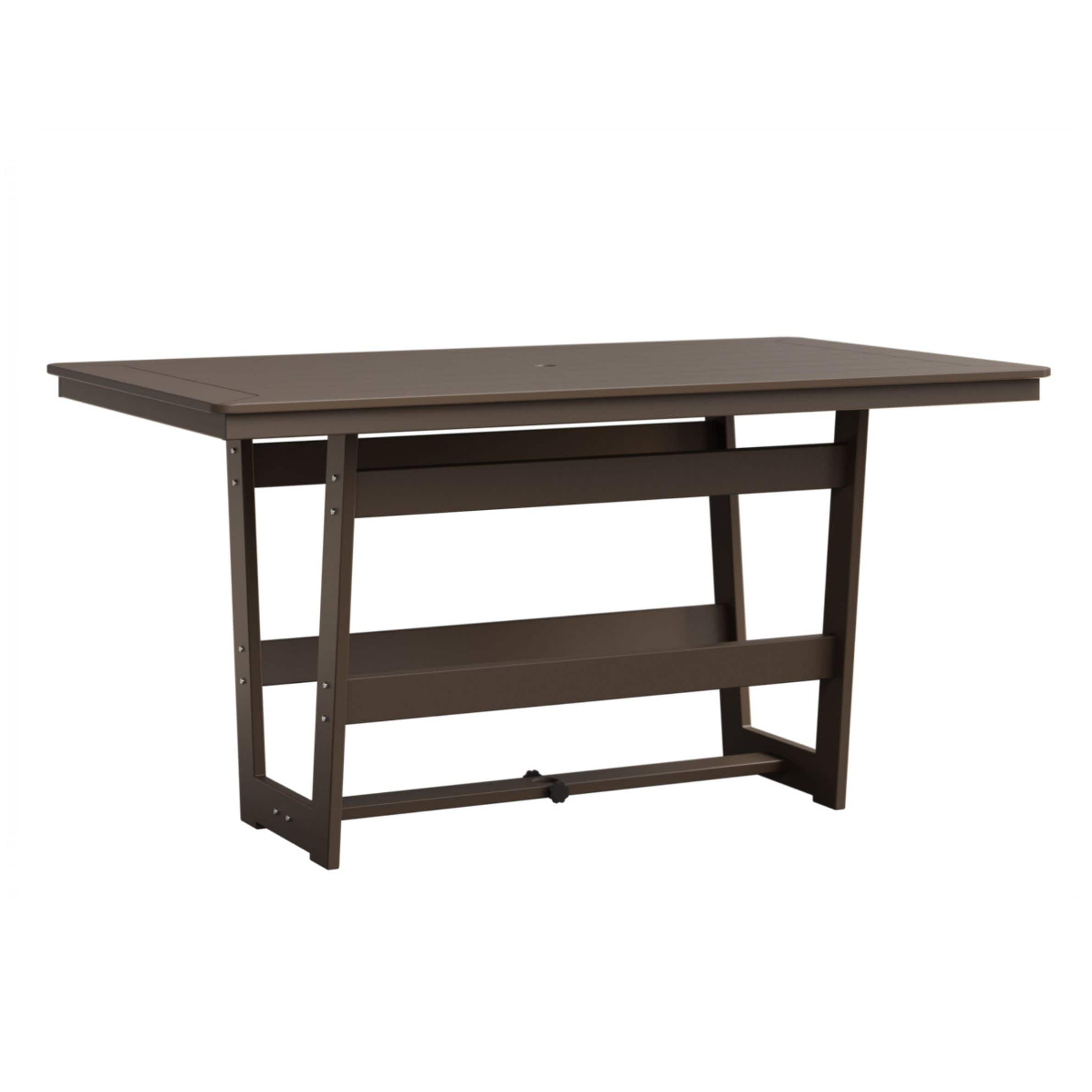 Berlin Gardens Hudson 70" Outdoor Poly Lumber Rectangular Counter Height Table