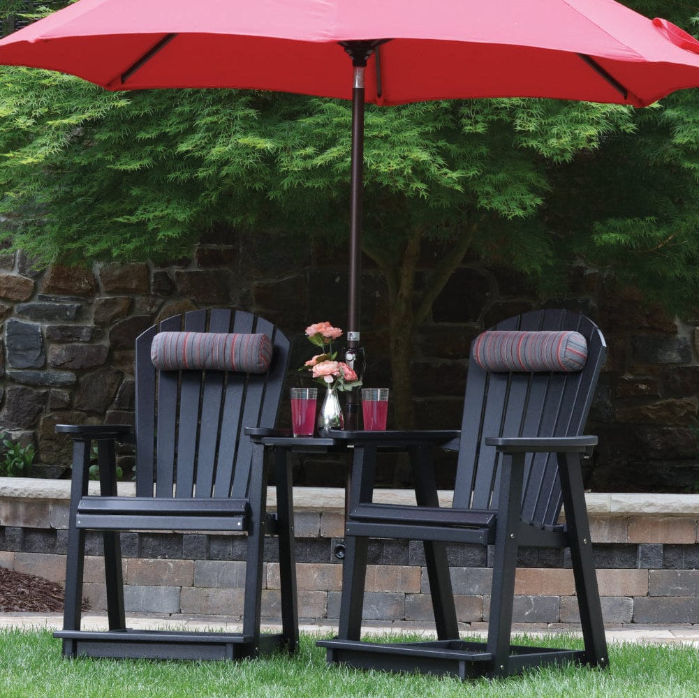 Berlin Gardens Comfo Back Poly Lumber Counter Chair