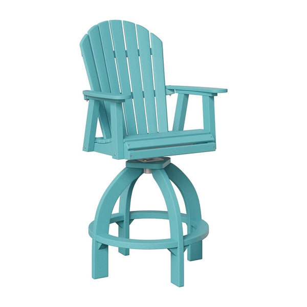Berlin Gardens Outdoor 30" Extra Tall Swivel Bar Chair