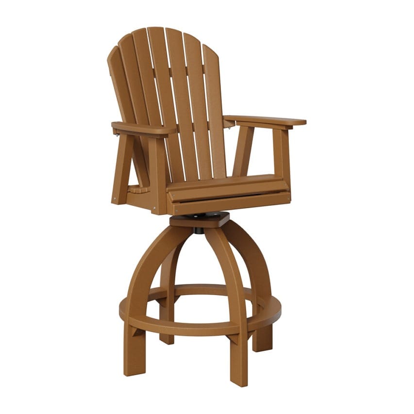 Berlin Gardens Outdoor 30" Extra Tall Swivel Bar Chair